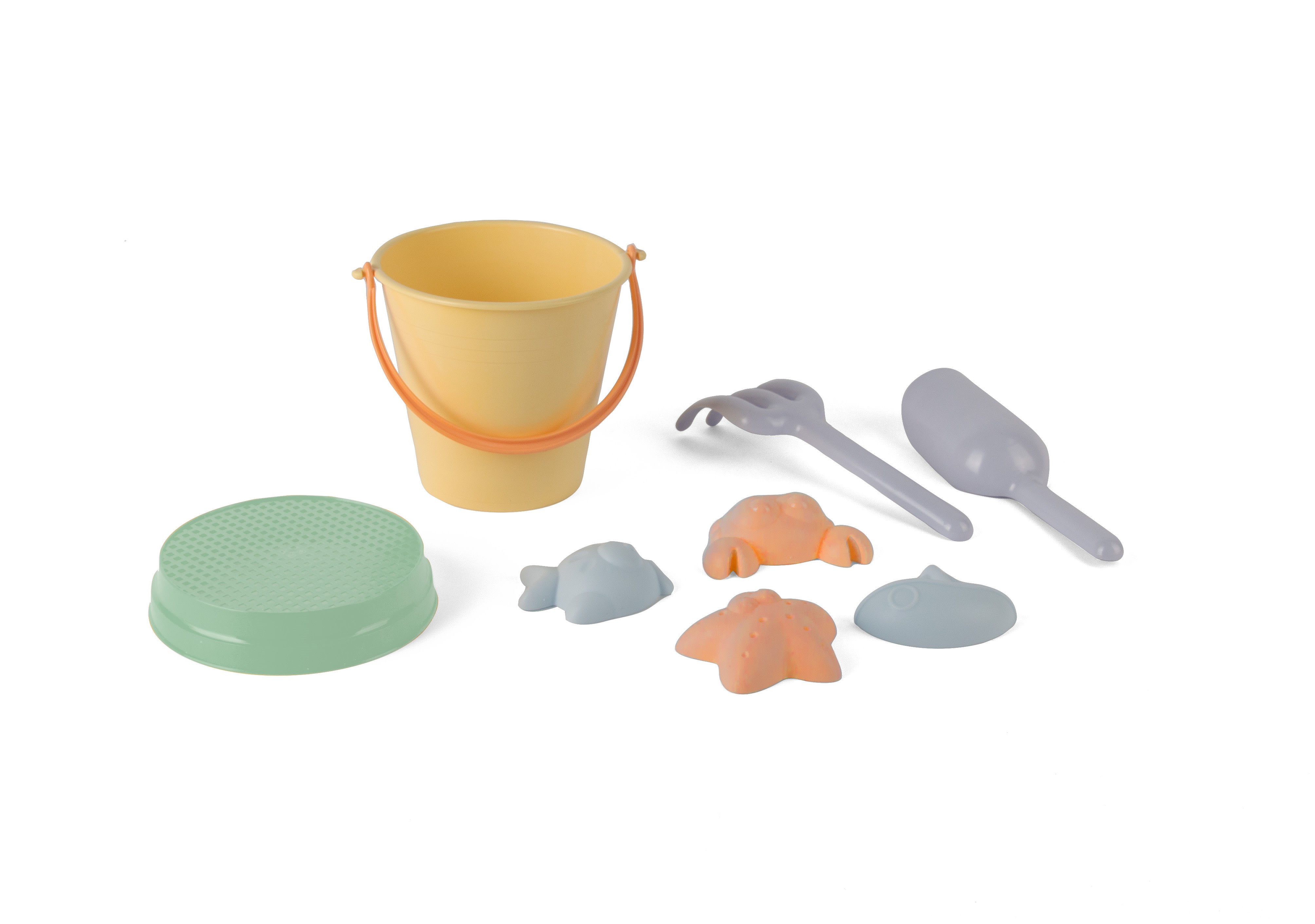 Dantoy Pastel Bucket Set 8pcs. Udendørsleg 2720