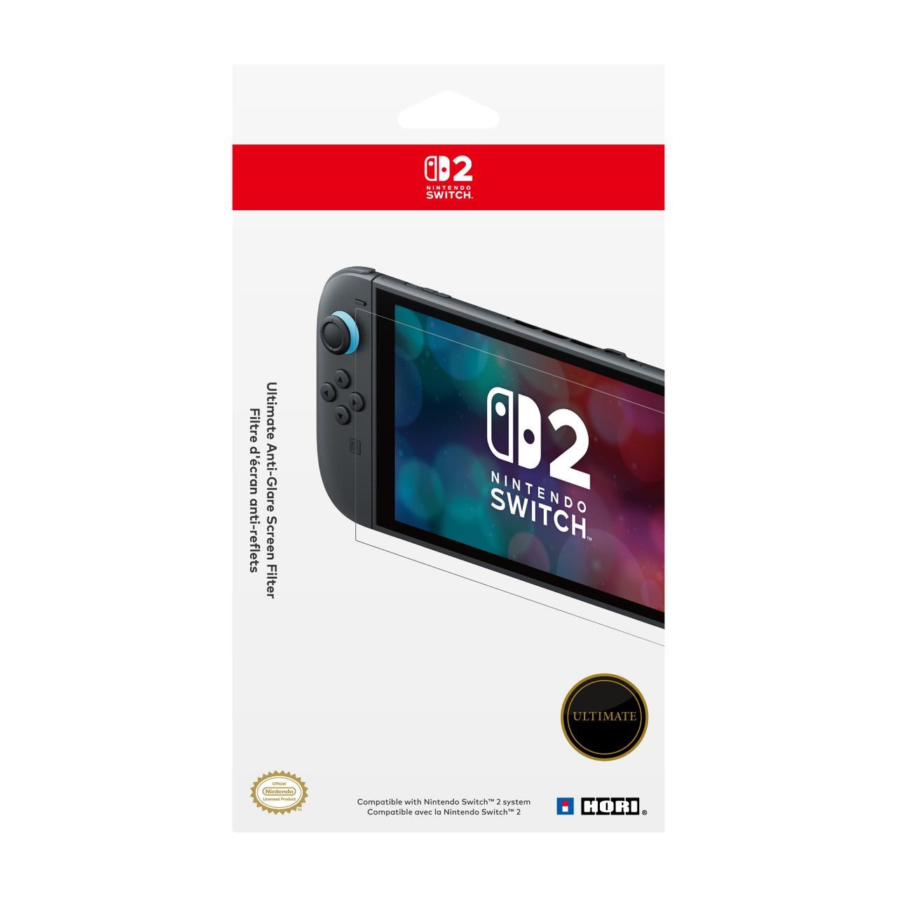 HORI Ultimate Anti-Glare Screen Filter - Skærmbeskytter - Nintendo Switch 2 Spil Tilbehør NSX-058E