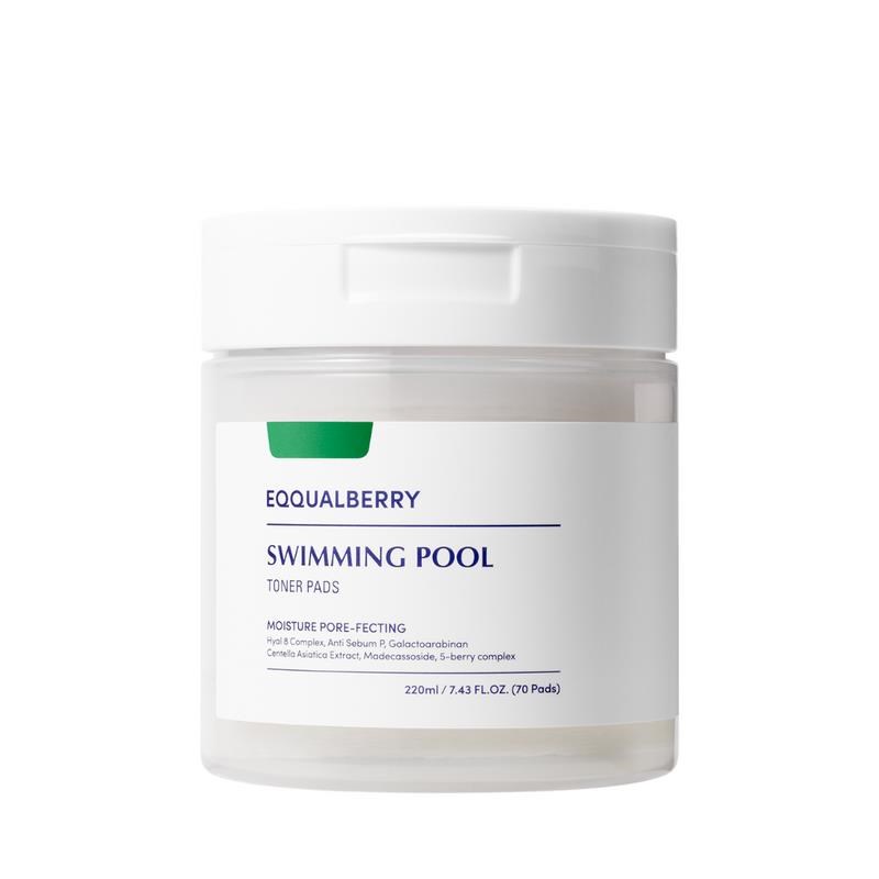 Eqqualberry Swimming Pool Toner Pads 220 ml / 70 pcs Ansigtspleje 8809875454312
