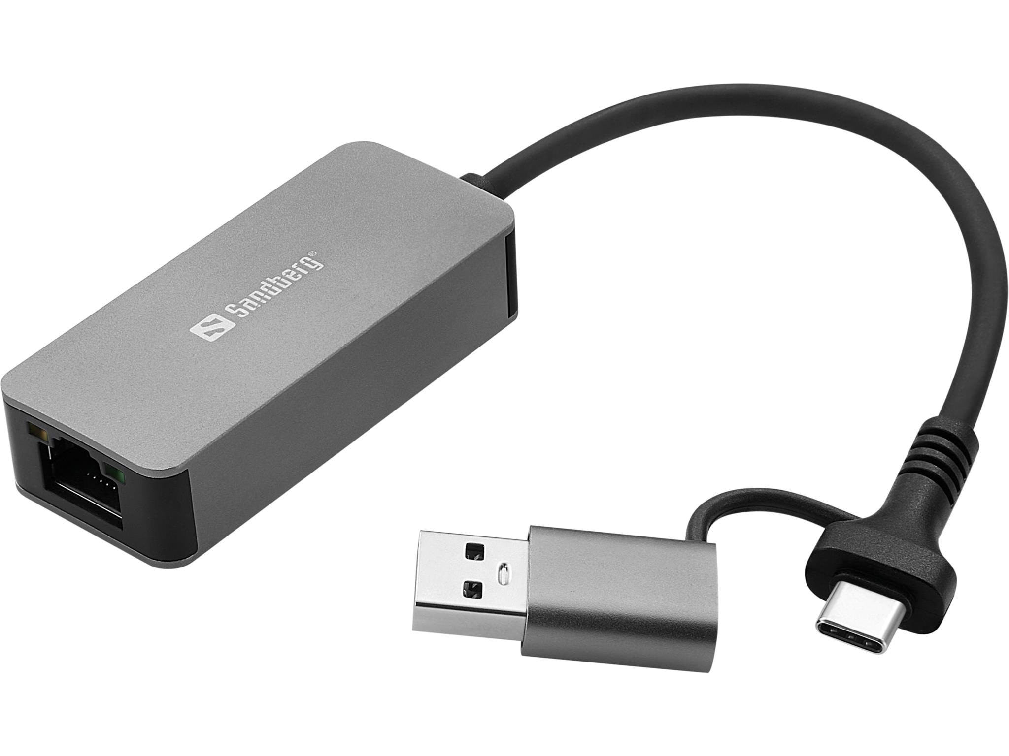 Sandberg USB-C to 2.5G Ethernet Adapter Netværksadapter 136-68