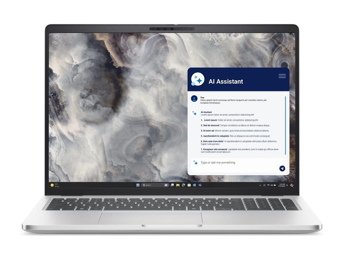 Dell Pro 16 Plus PB16250 - 16" | Intel Core Ultra 5 235U | 32GB | 512GB | vPro Enterprise Bærbar Sølv 3DVK2