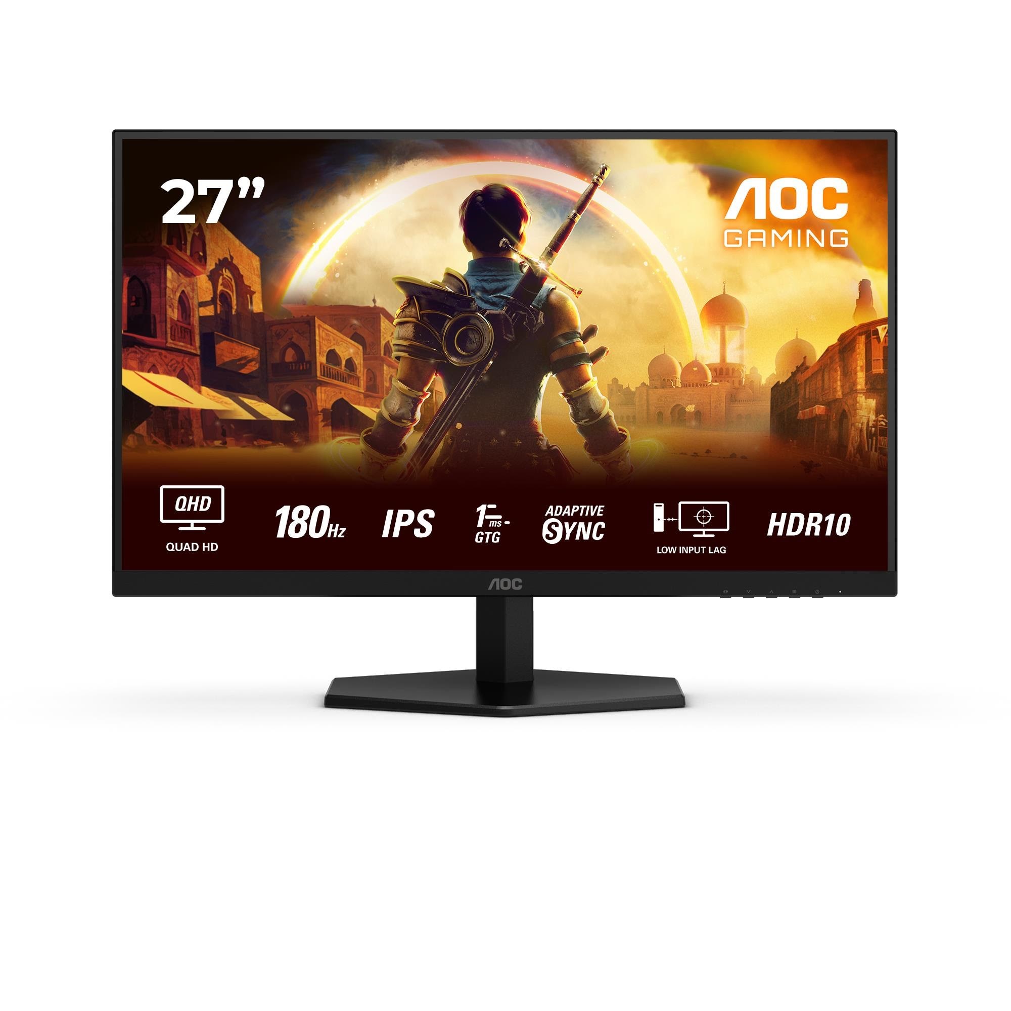 27" AOC Gaming Q27G42XE - 2560x1440 (QHD) - 180Hz - IPS Computerskærm Red