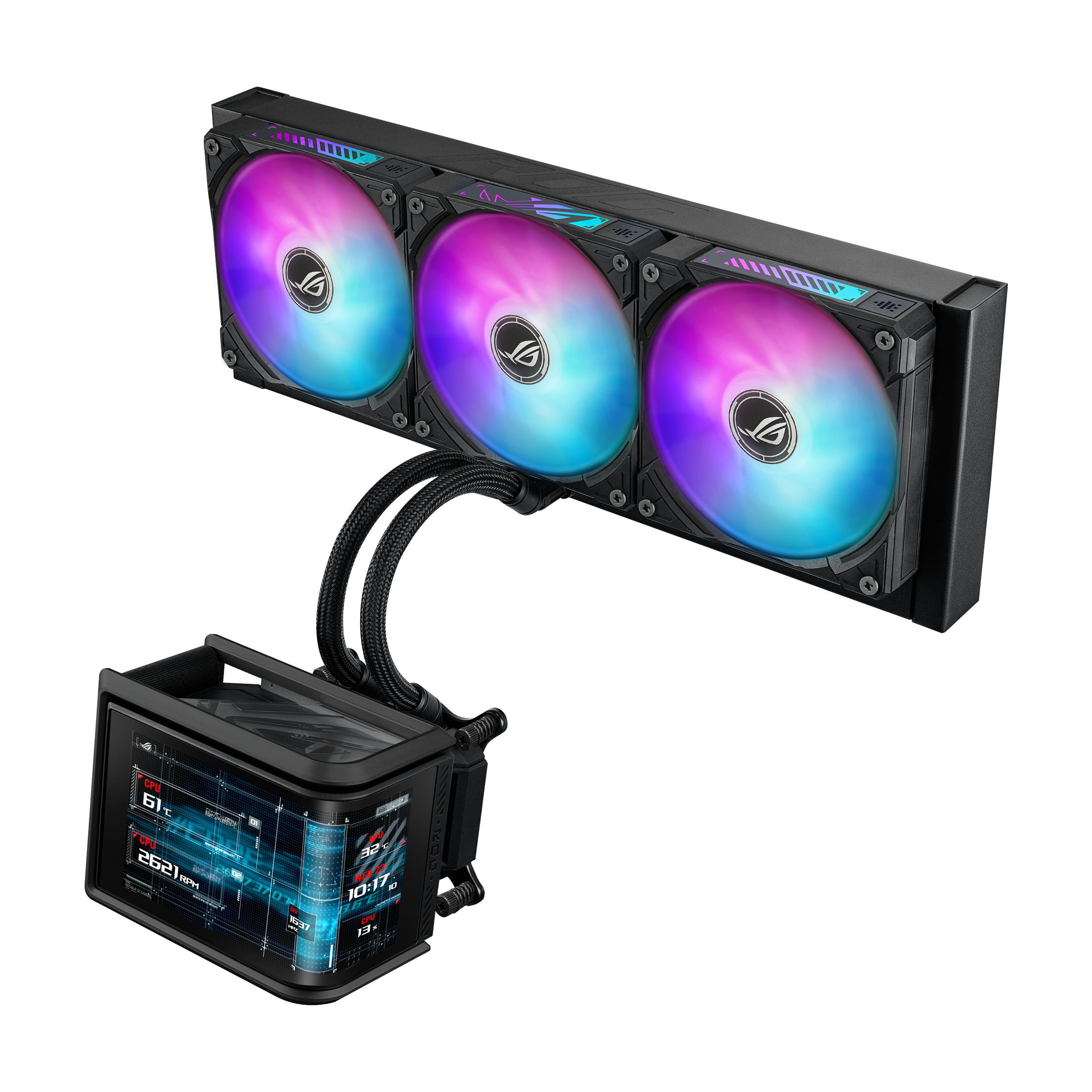 ASUS ROG Ryuo IV SLC 360 ARGB - CPU Vandkøling - Max 36 dBA Cpu Køler Sort med RGB lys 90RC0151-B0EAY0