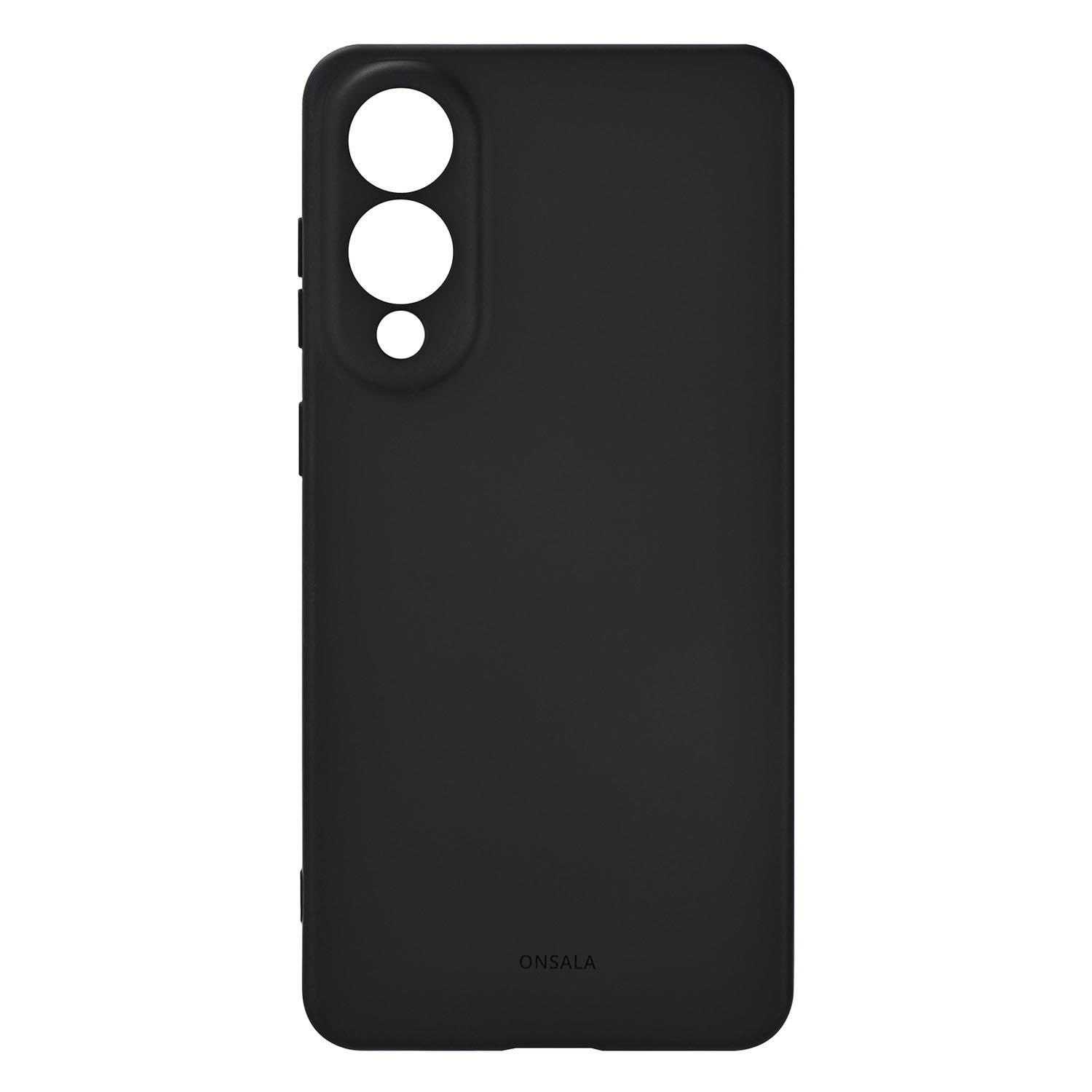 ONSALA Phone Case Samsung S25 Edge Back Silicone Touch Black Mobilcover 664279