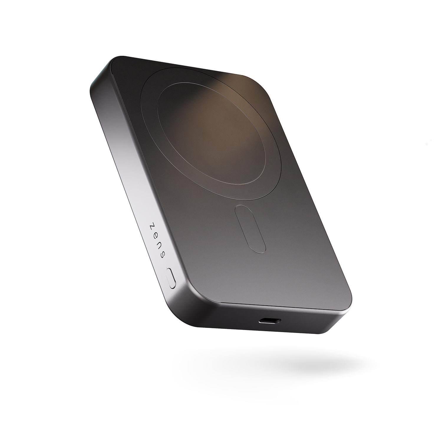 ZENS Slim Qi2 Aluminium Powerbank 10.000 mAh - Black - 10000 mAh Powerbank Sort ZEPP10B/00
