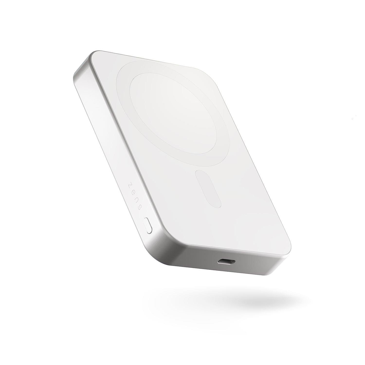 ZENS Slim Qi2 Aluminium Powerbank 10.000 mAh - White - 10000 mAh Powerbank Hvid ZEPP10W/00