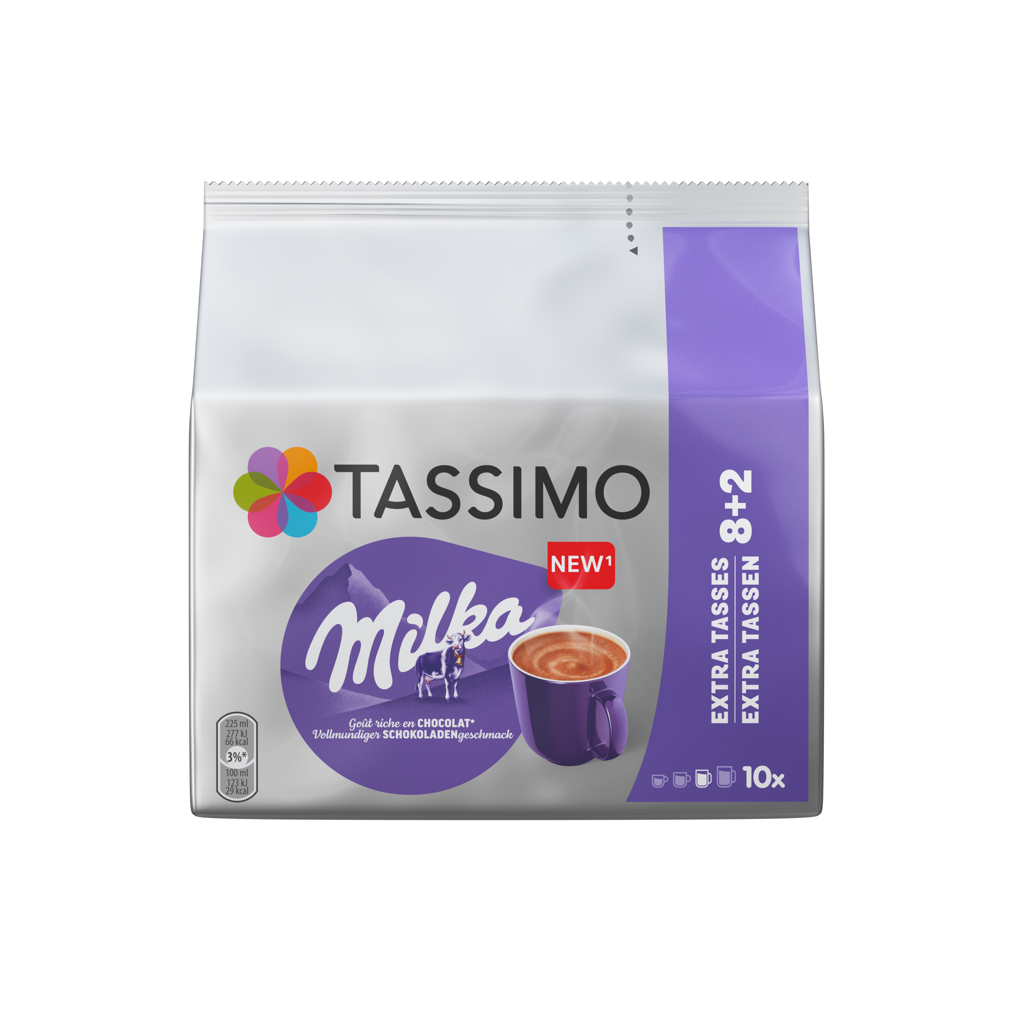 Tassimo Milka pods - 10 pcs Kaffemaskine Sølv 4071637