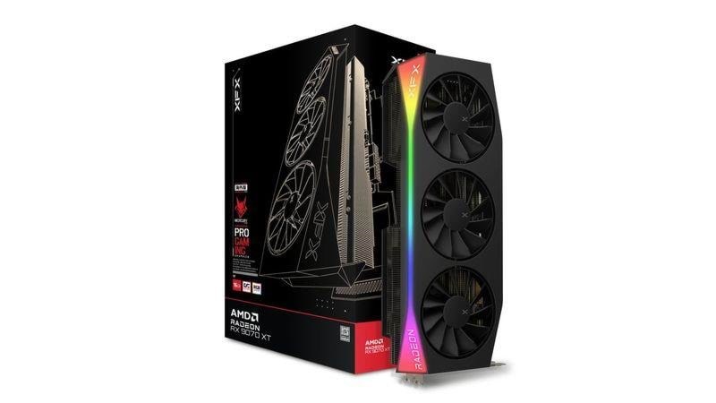 XFX Radeon RX 9070 XT Mercury OC Black - 16GB GDDR6 RAM - Grafikkort Grafikkort Sort RX-97TRGBBB9