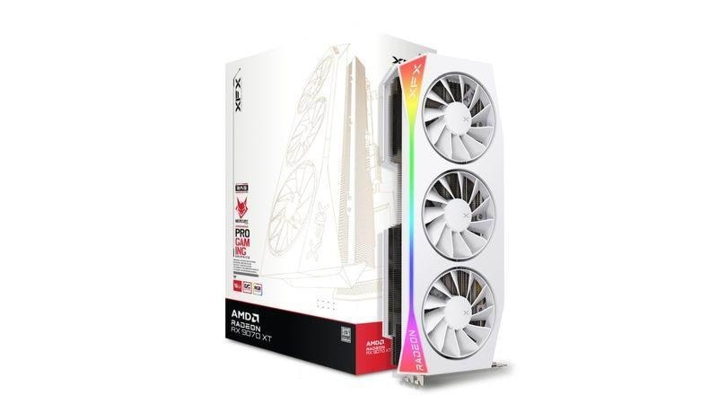XFX Radeon RX 9070 XT Mercury OC White - 16GB GDDR6 RAM - Grafikkort Grafikkort Hvid RX-97TRGBBW9