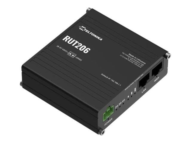 Teltonika RUT206 - wireless router - WWAN - Wi-Fi - 3G 4G 2G - DIN rail mountable wall-mountable surface-mountable - Wireless router N Standard - 