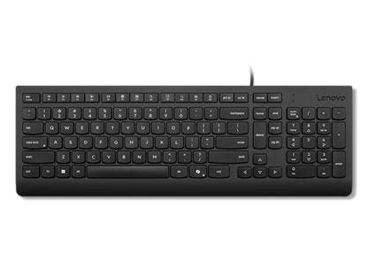 Lenovo Essential - keyboard - QWERTY - Danish - black Input Device - Tastatur - Dansk - Sort