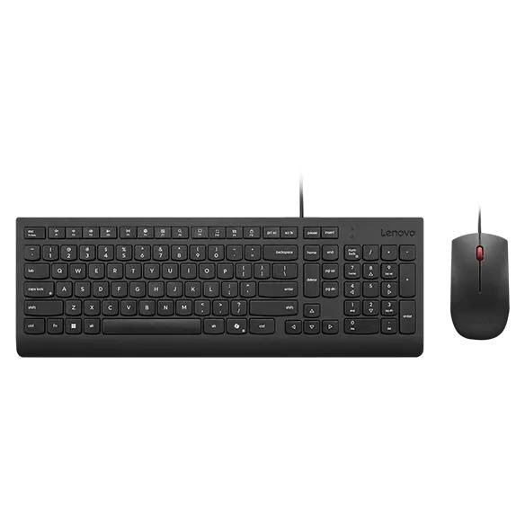 Lenovo Essential Wired Combo Keyboard and Mouse Danish - Tastatur & Mus sæt - Dansk - Sort