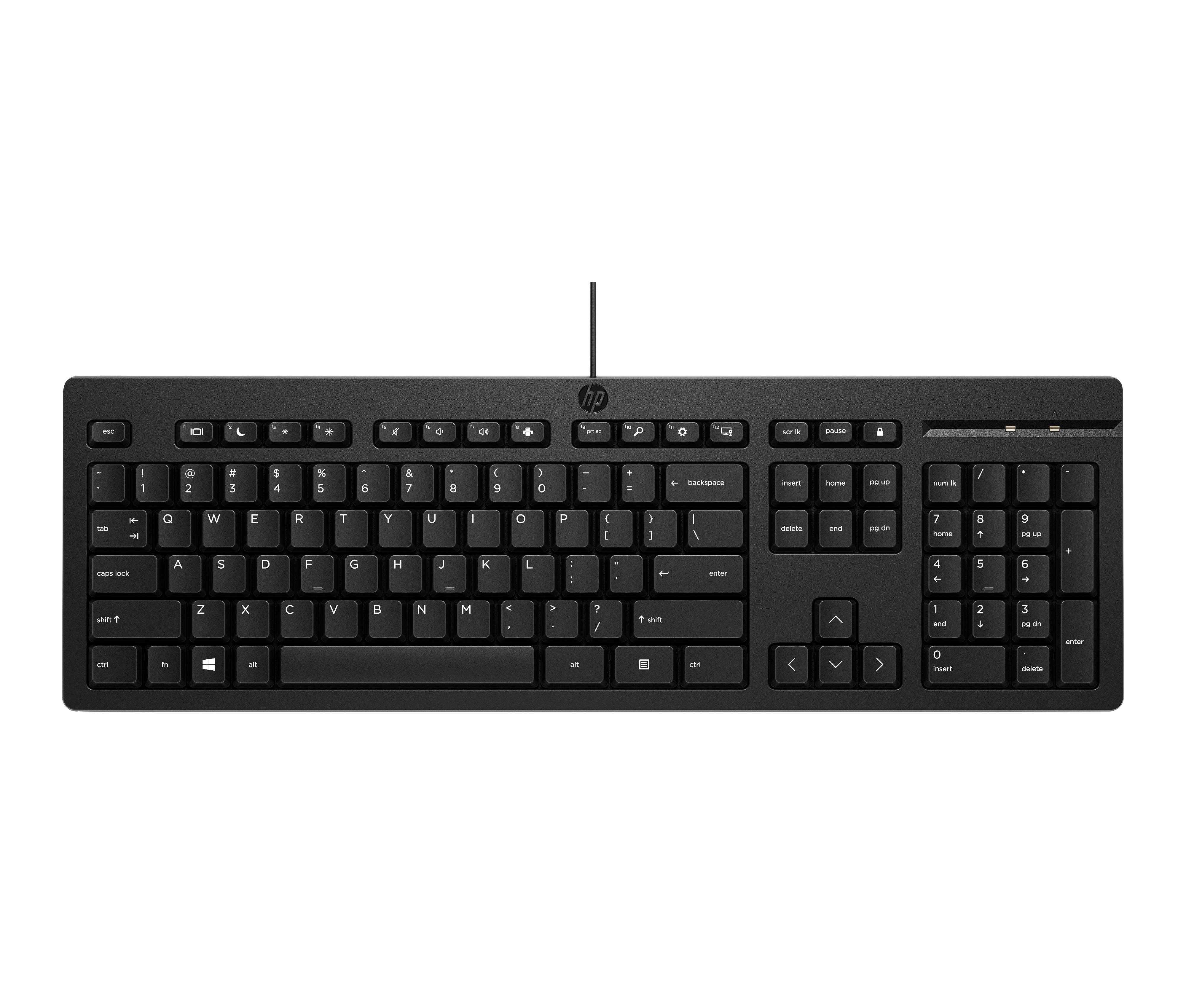 HP 125 Wired Keyboard Nordic (AY2Y7AA) - Tastatur - Dansk - Sort Tastatur AY2Y7AA#UUW