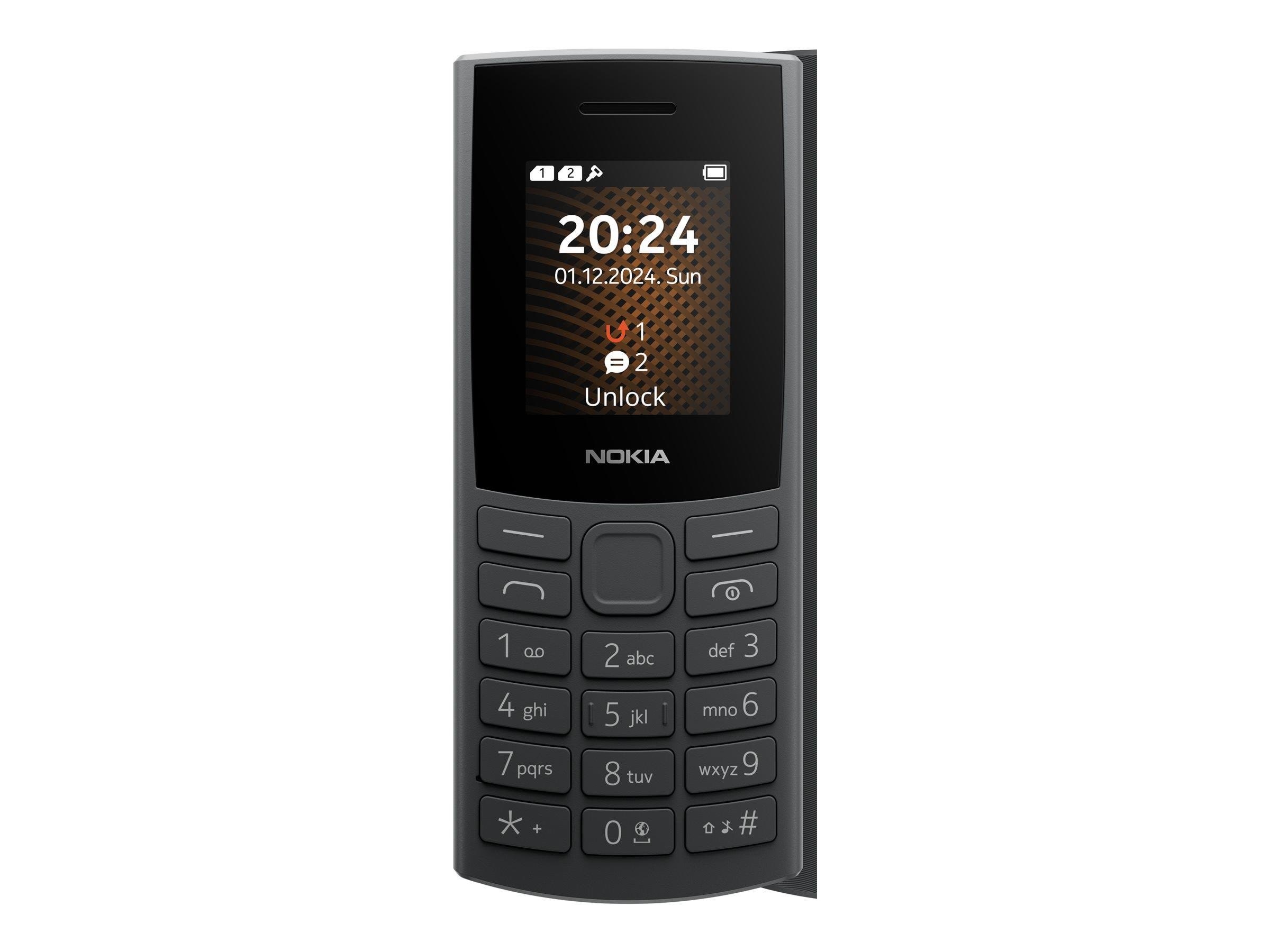 Nokia 105 4G 2nd Edition - Charcoal Mobiltelefon Sort 1GF032CPA1L01
