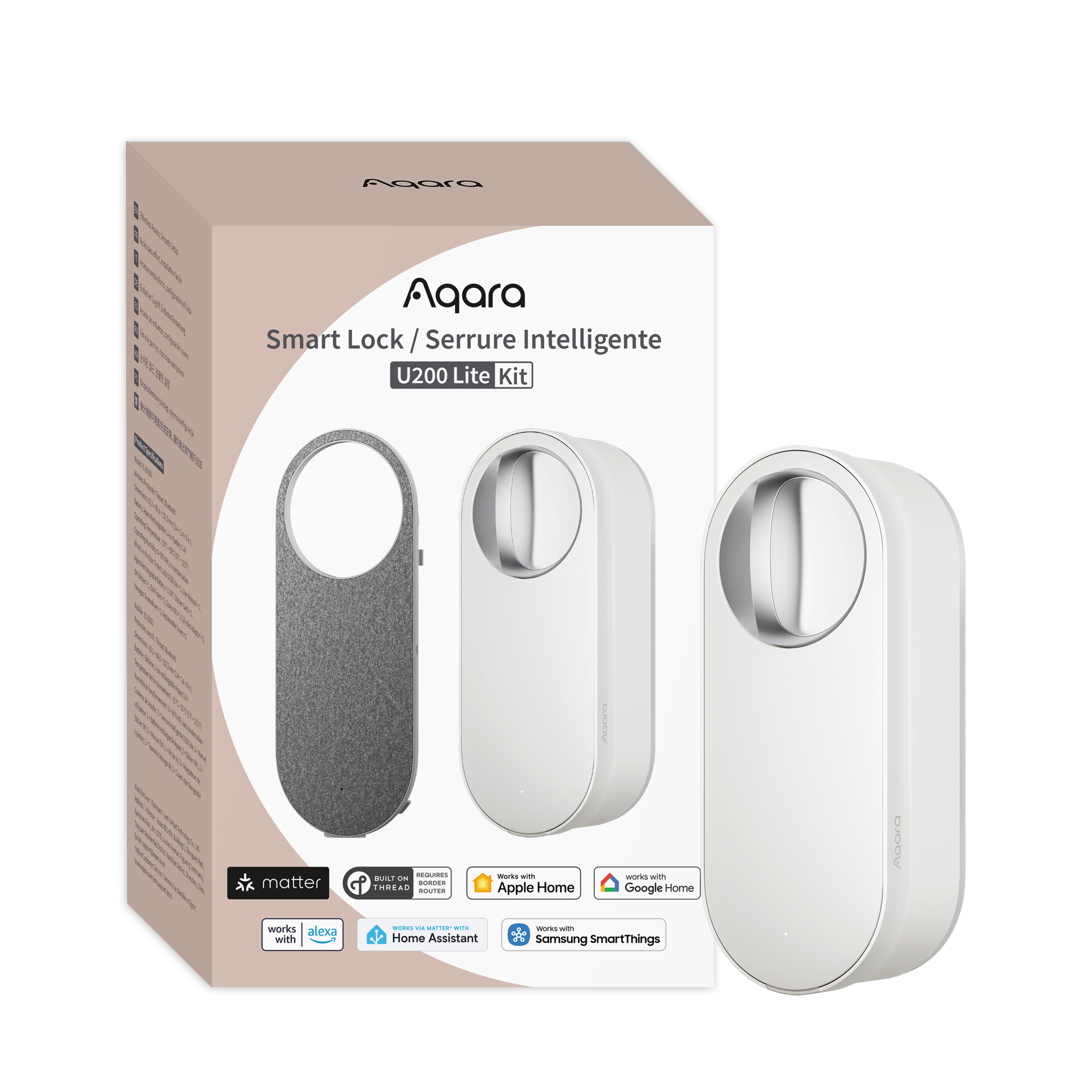 Aqara Smart Lock U200 Lite Kit - White Smart Home EL-D03D-W