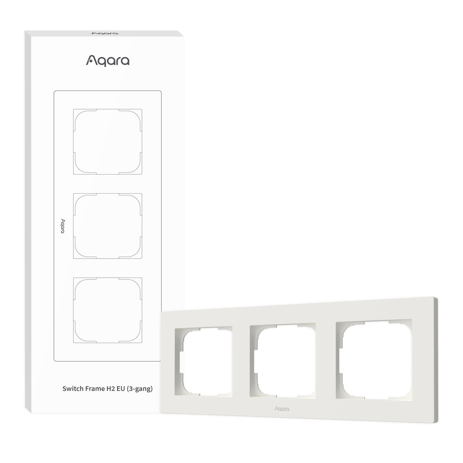 Aqara Switch Frame H2 EU White (3-gang) Smart Home AQA_FE-X02D