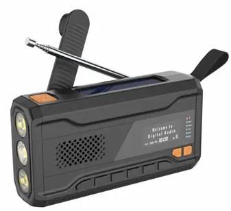 DENVER SCD-2033 - Emergency Radio - Solar - Dynamo - 2000mAh Powerbank - DAB/FM - Sort