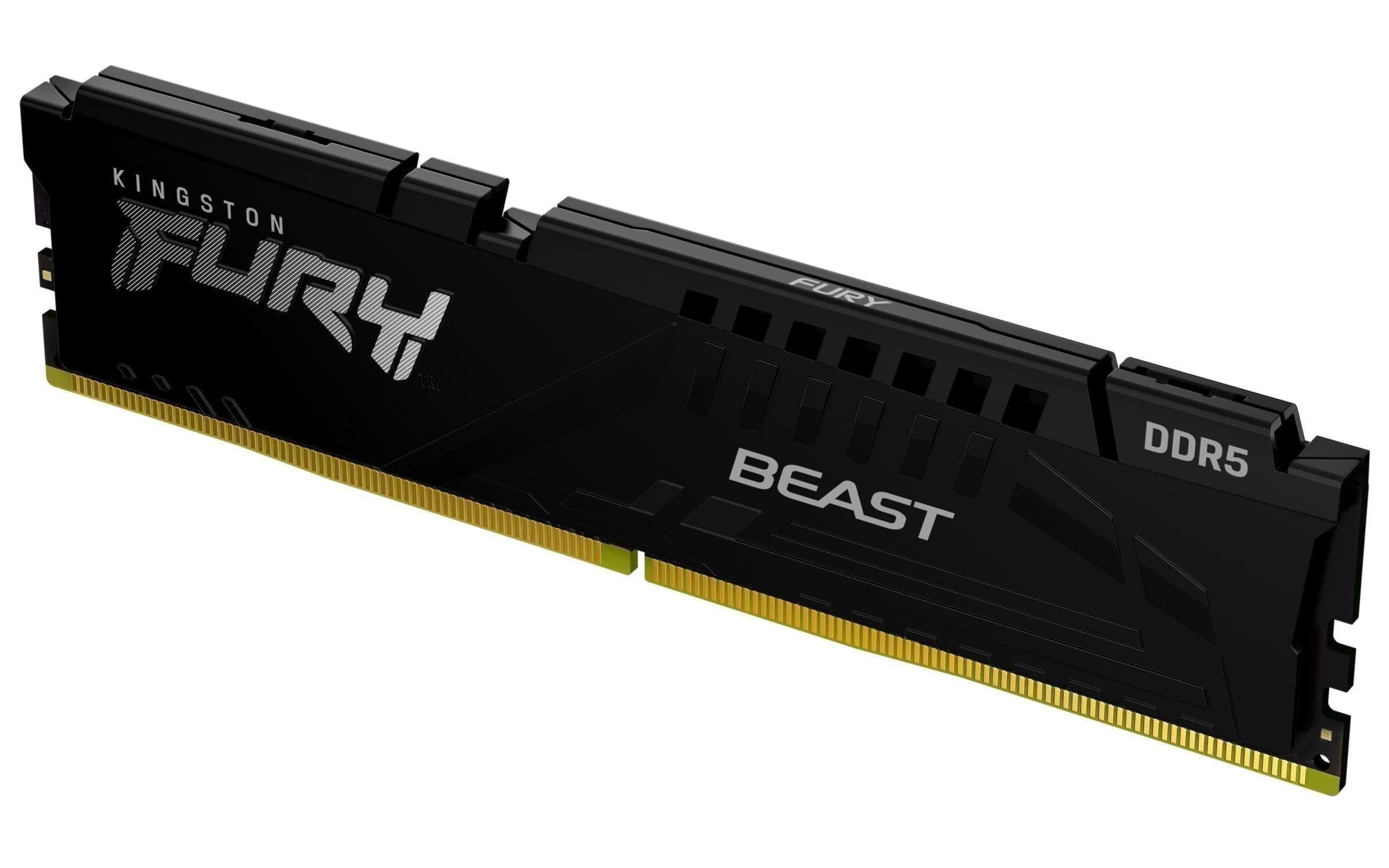 Kingston FURY Beast DDR5-5600 - 32GB - CL36 - Single Channel (1 pcs) - AMD EXPO & Intel XMP - Sort Ram KF556C36BBE2-32