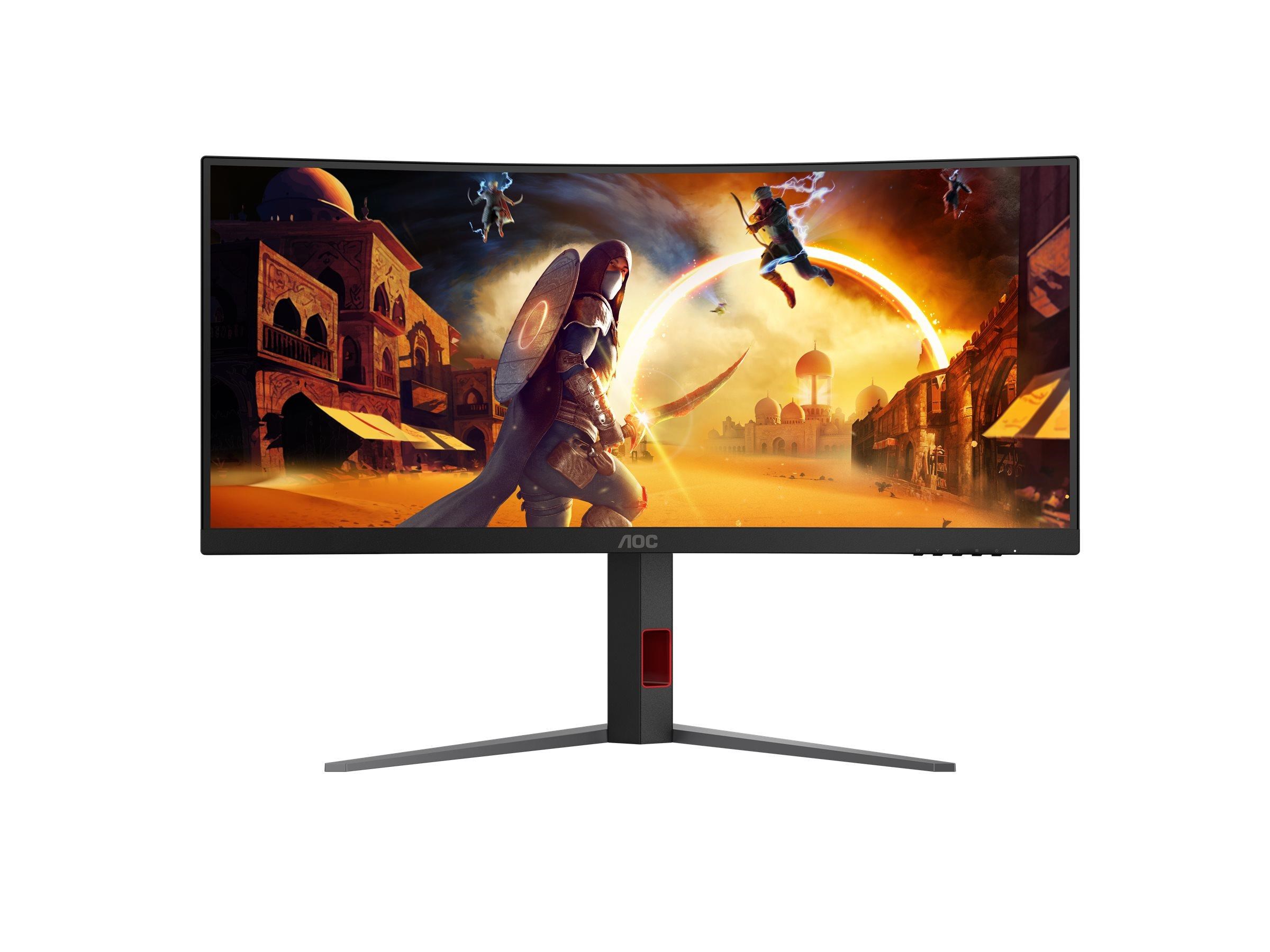 34" AOC CU34G4Z - 3440x1440 (UWQHD) - 240Hz - VA Computerskærm Red