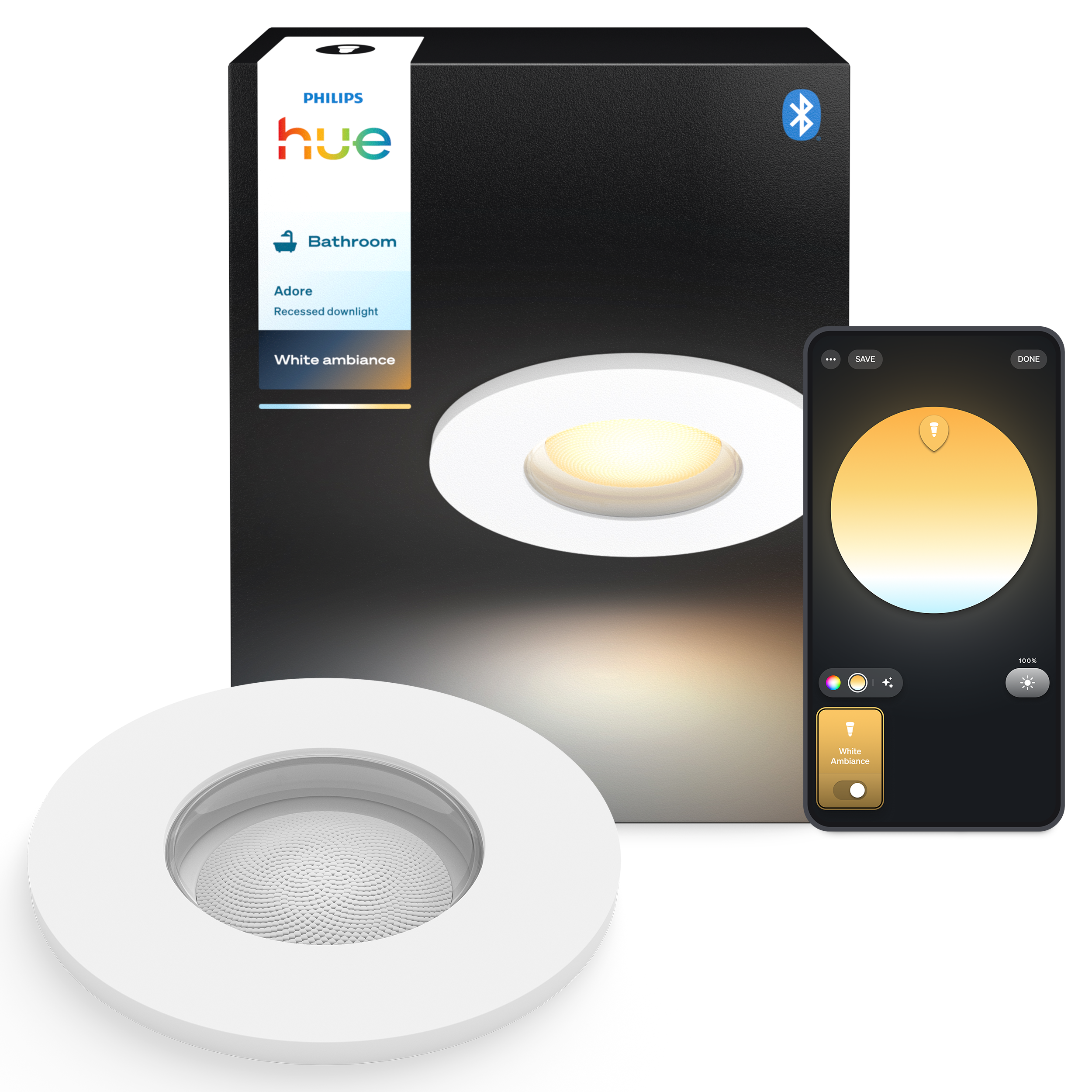 Philips Hue Adore indbygningsspot til badeværelse Smart Home 929004611401