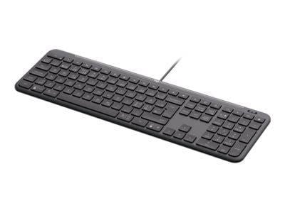 Logitech Signature Slim Wired K620 for Business - Tastatur - Dansk/Norsk/Svensk/Finsk - Grå Tastatur 920-013331