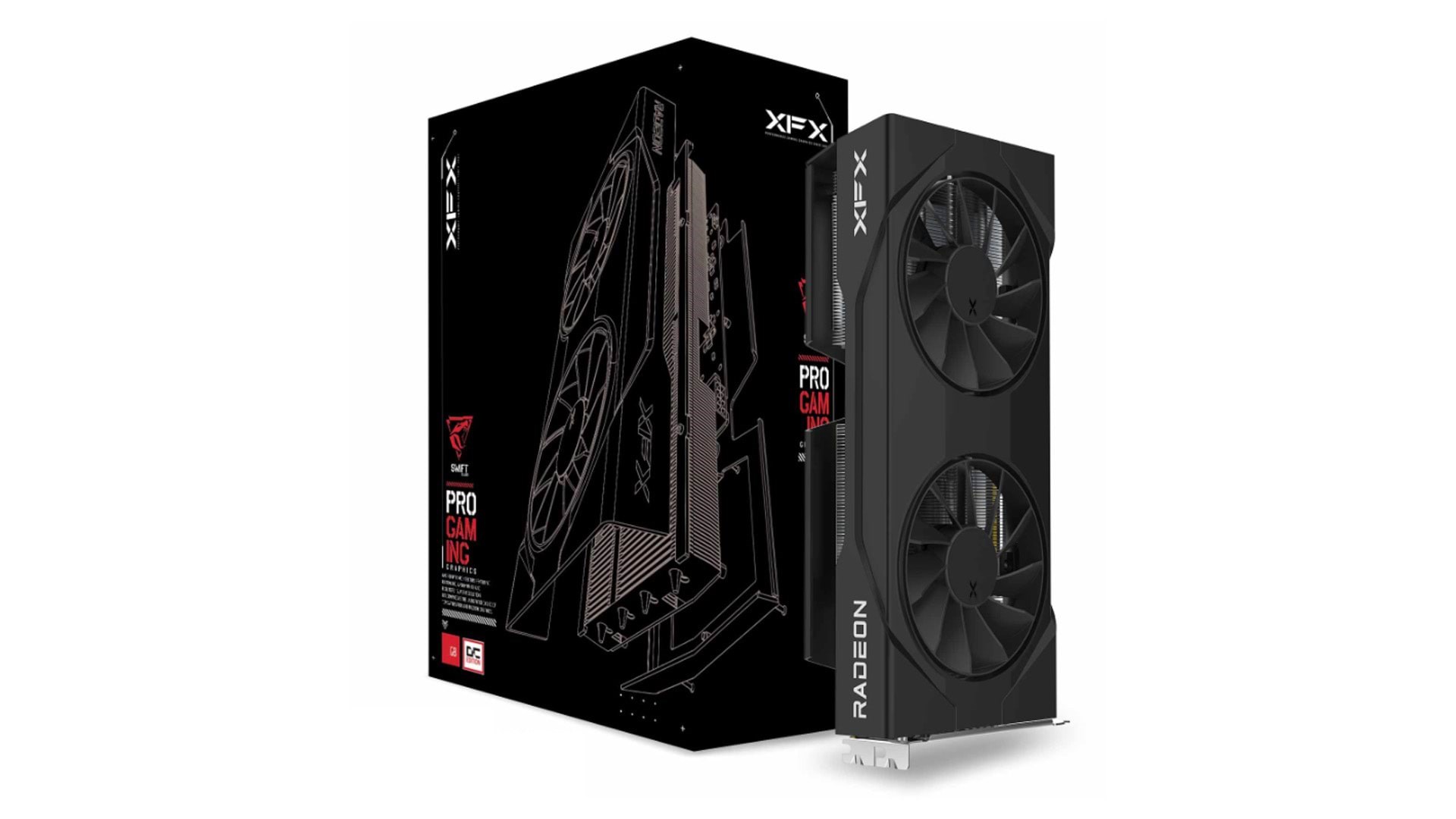 XFX Radeon RX 9060 XT GAMING - 16GB GDDR6 RAM - Grafikkort Grafikkort Sort RX-96TSW16BQ