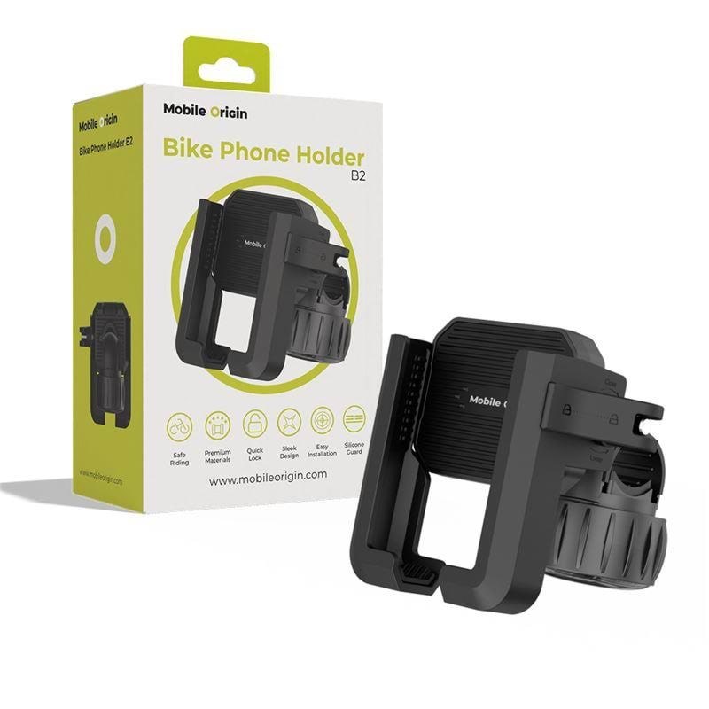 Mobile Origin Bike phone holder B2 - black Mobil Tilbehør MO-BPH-B2