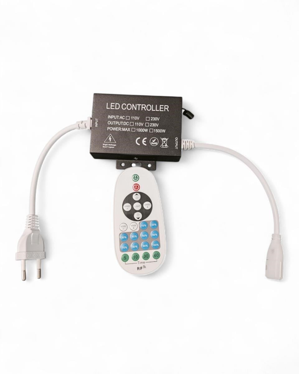 HiluX Fjernbetjent Lysdæmper til HighPower SMD LED Strip - 230V Lampe 5714255011050