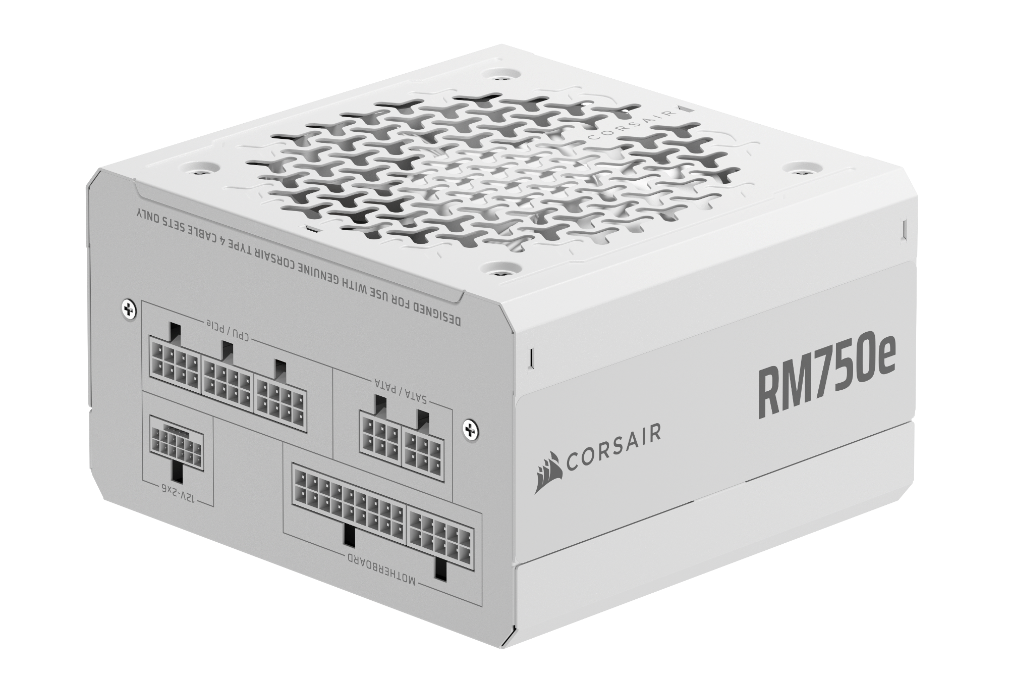 Corsair RMe Series RM750e (2025) Strømforsyning - 750 Watt - 120 mm - ATX - 80 Plus Gold certified Strømforsyning Hvid CP-9020292-EU