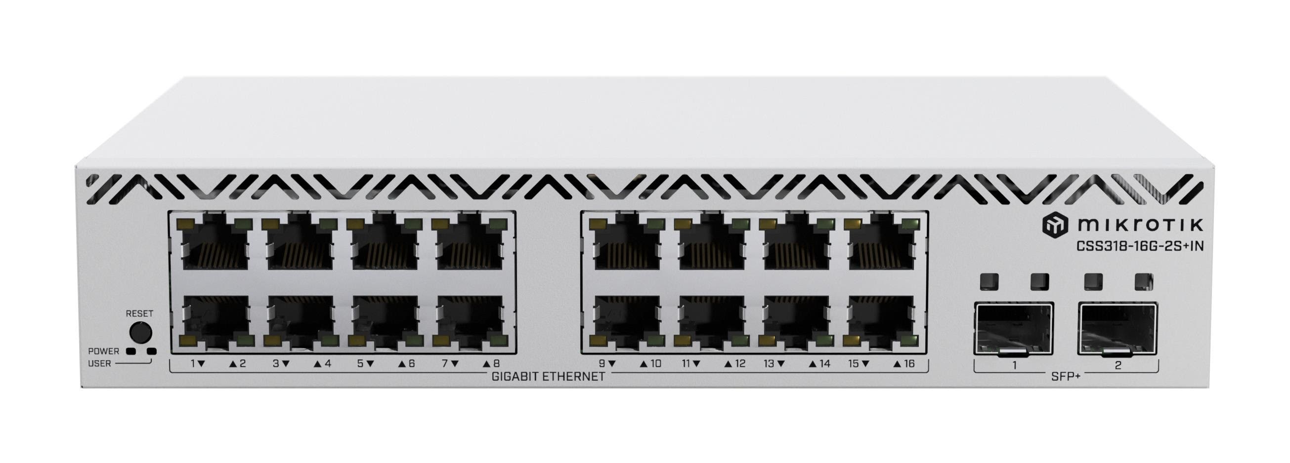 MikroTik CSS318-16G-2S+IN - switch - 18 ports - smart - rack-mountable Switch