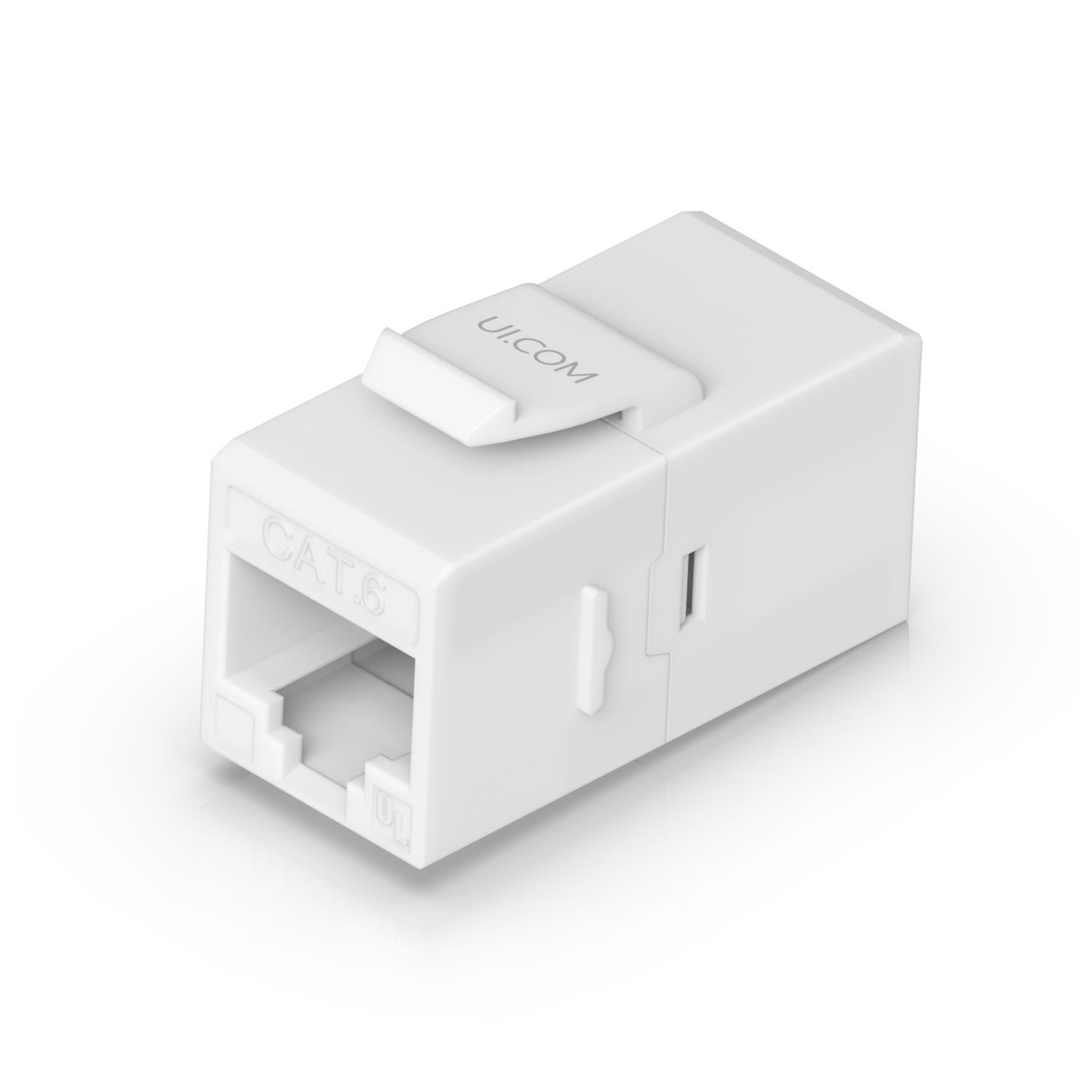 Ubiquiti UniFi Cat6 Keystone Coupler (12-Pack) - Hvid Netværkskabel UACC-KEYSTONE-COUPLER-C6