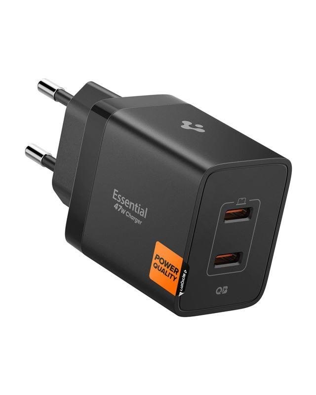 Spigen Essential 47W Wall Charger EE472EU - black Mobil Oplader ACH09457