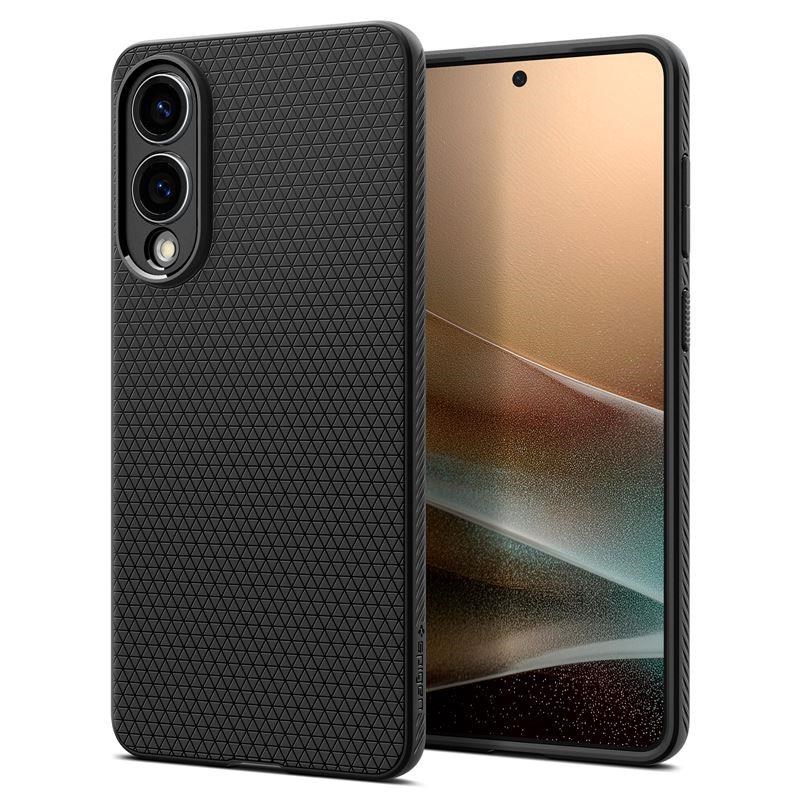Spigen Liquid Air - matte black - Samsung Galaxy S25 Edge Mobilcover ACS09420