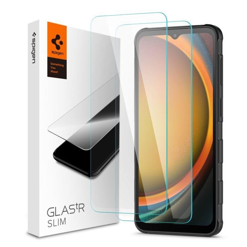 Spigen Glass tR Slim 2 Pack - Samsung Galaxy XCover 7 Pro/ 7 Beskyttelsesglas AGL09407
