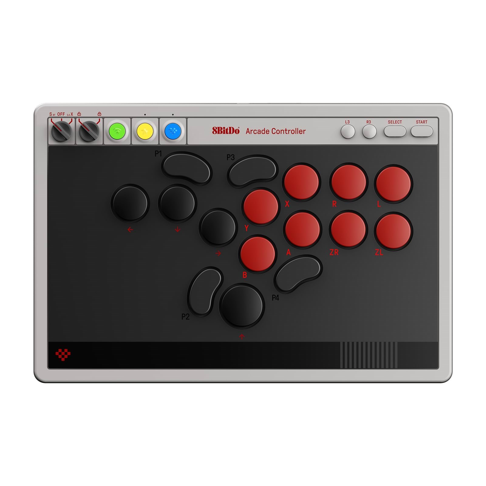 8BitDo Arcade - Switch 1 & 2 - PC - Wireless Arcade stick - Nintendo Switch Spil Tilbehør RET00620