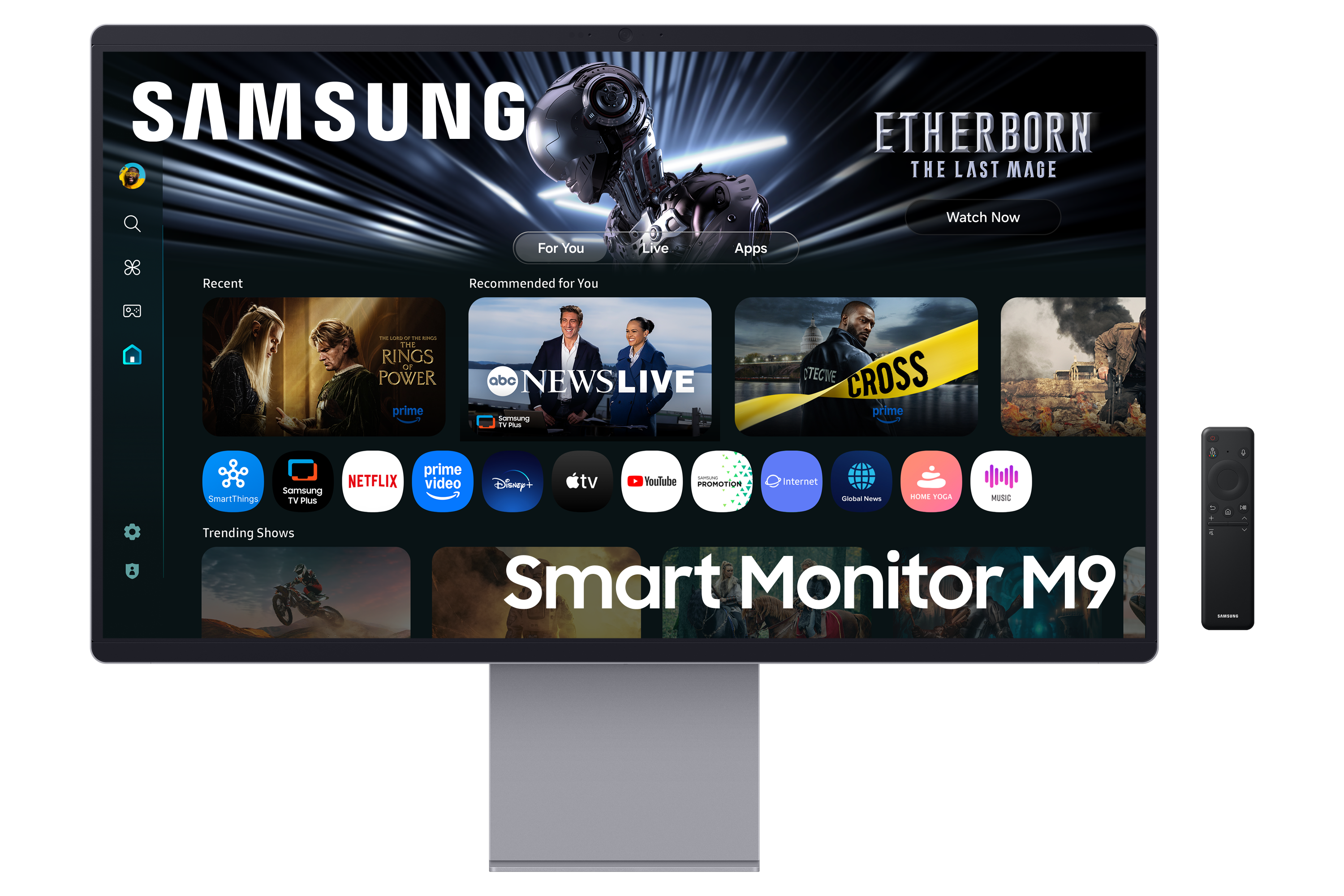 32" Samsung S32FM902SU - 3840x2160 (4K) - 165Hz - OLED - 90W USB-C Computerskærm LS32FM902SUXEN
