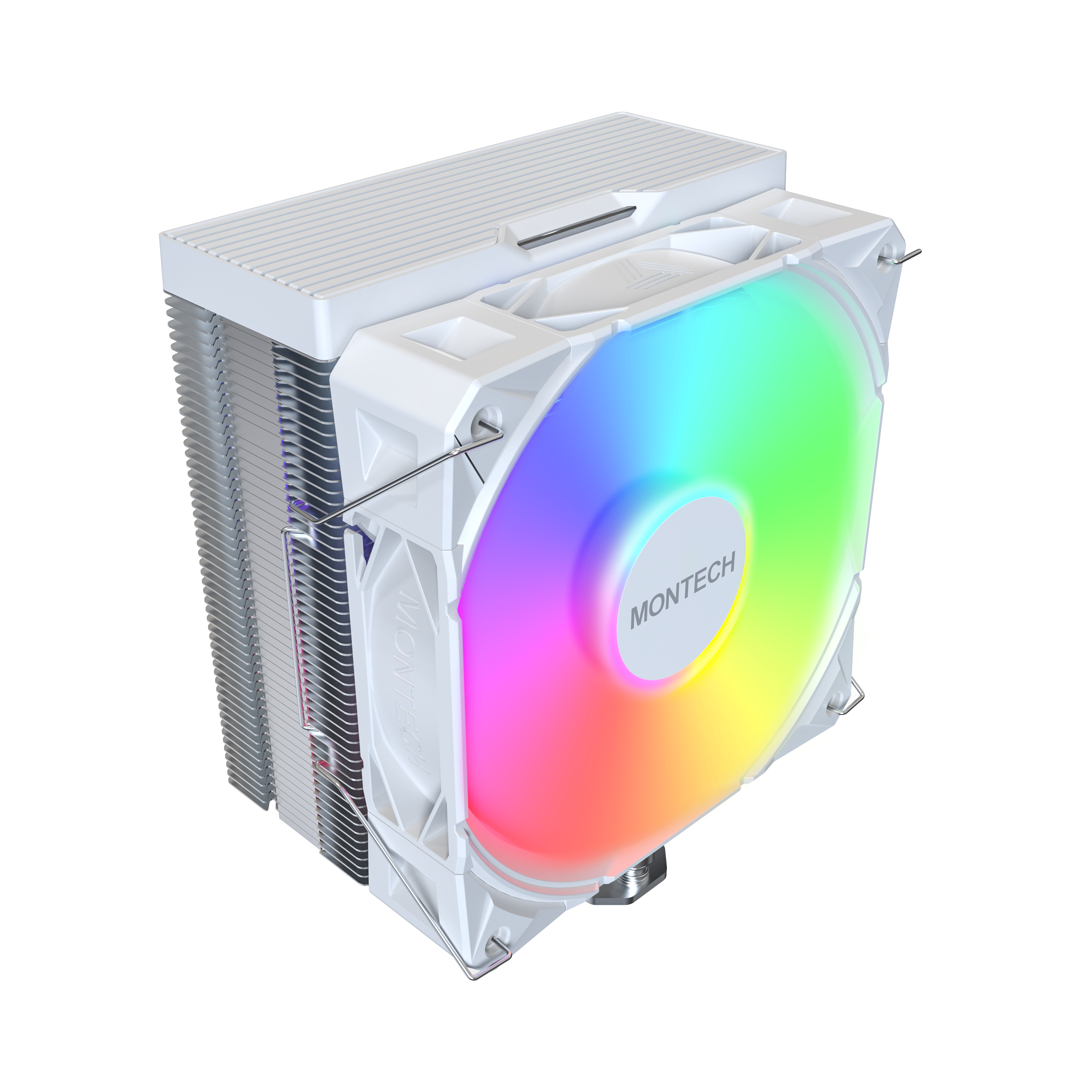 Montech NX400 ARGB - White - CPU Luftkøler - Max 35 dBA Cpu Køler Hvid med RGB NX400 ARGB (W)