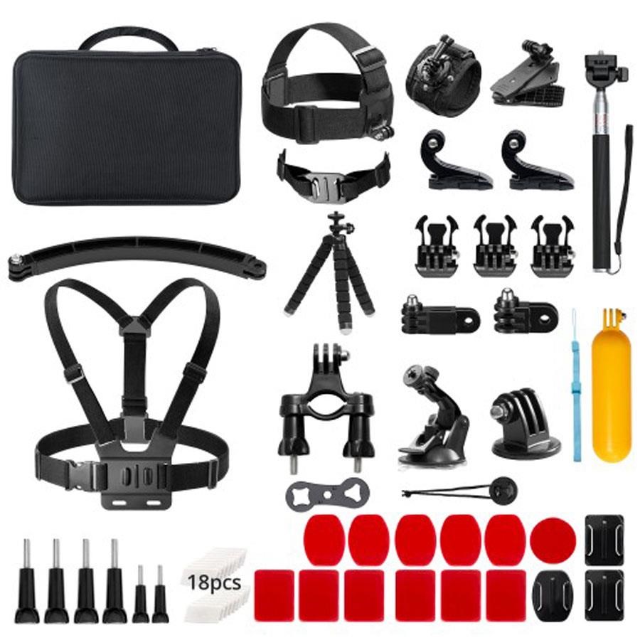 Akaso Action Camera Accessories (60 pcs) Gopro Tilbehør SYAC0048-BK
