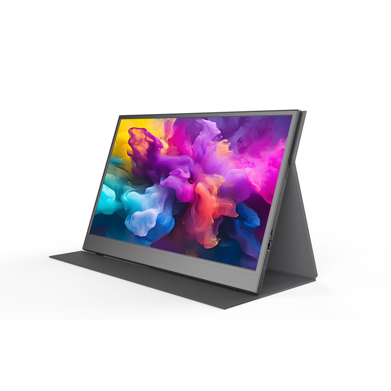 15.6" DENVER PMO-15604 - Bærbar Skærm Full HD 1920 × 1080 - IPS - USB-C Computerskærm Black