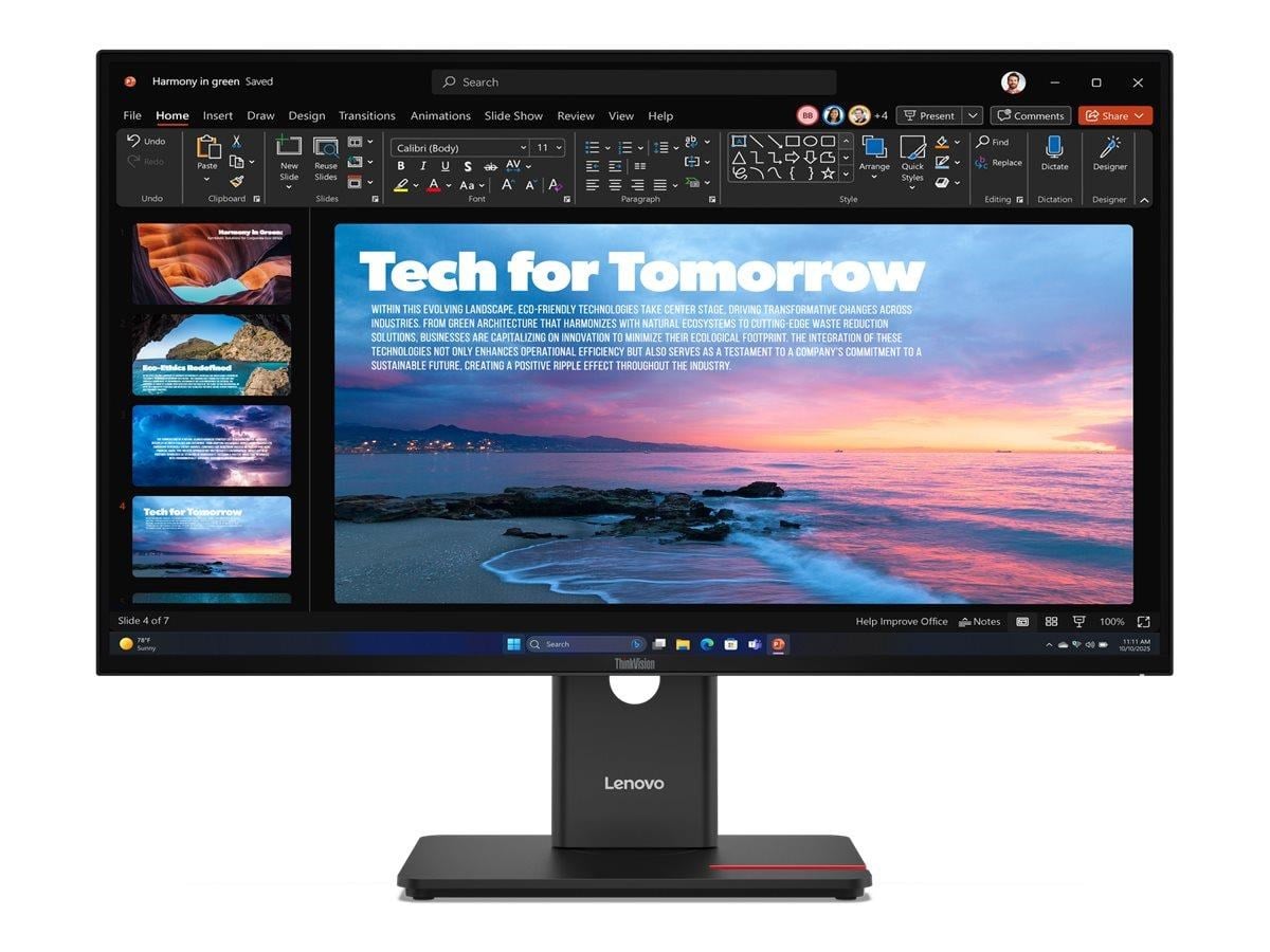 27" Lenovo ThinkVision T27qd-40 - 2560x1440 (QHD) - 120Hz - IPS - 100W USB-C