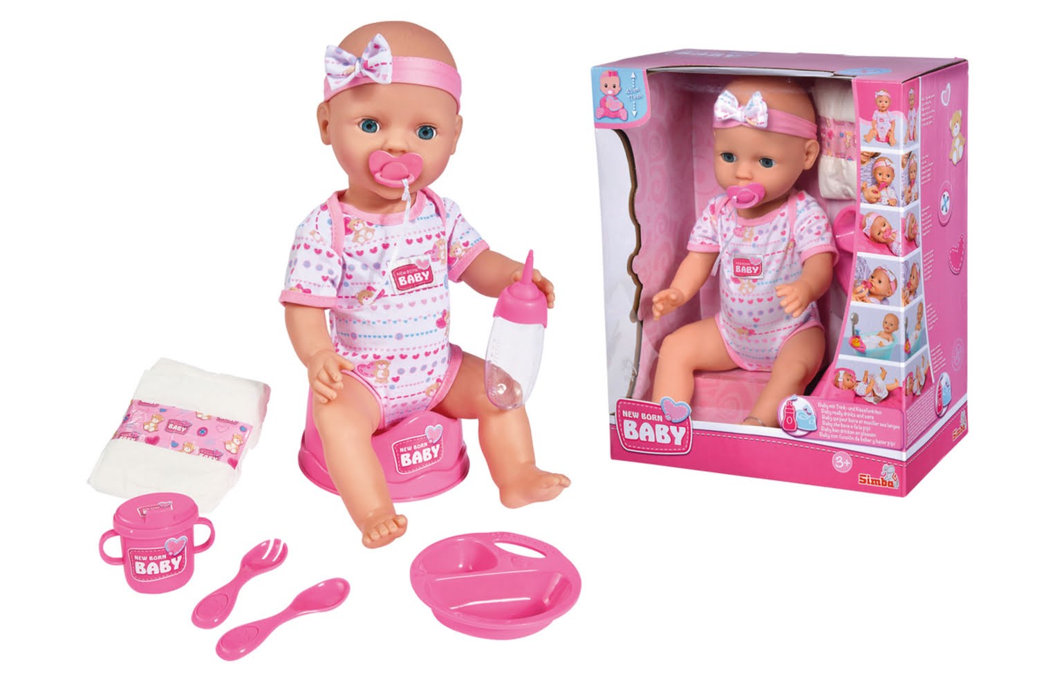 New Born Baby NBB Baby Doll Pink Accessories Dukker Og Dukketilbehoer 105039005