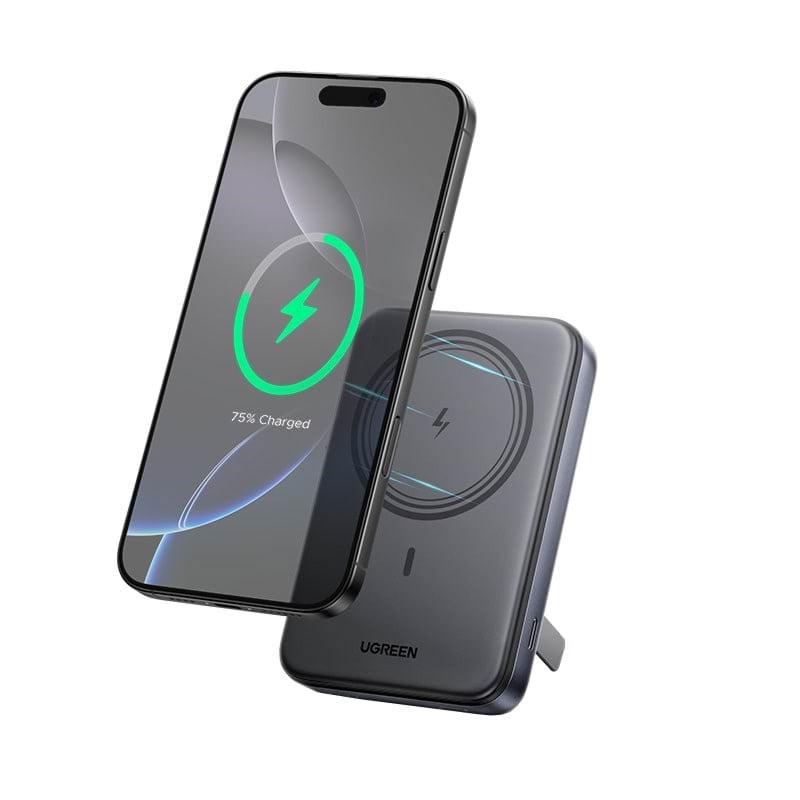 UGREEN 10000mAh Magnetic Wireless Power Bank 20W PD USB-C Input/Output 7.5W Wireless Charging - 10000 mAh