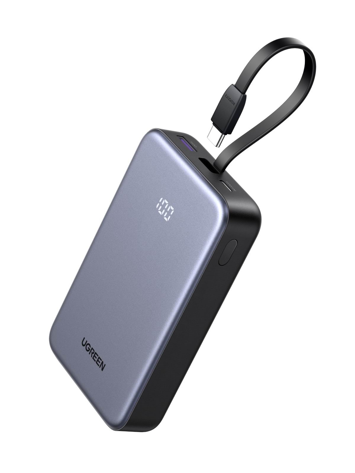 UGREEN Power Bank 20000mAh 22.5W with Integrated USB-C Cable - 20000 mAh