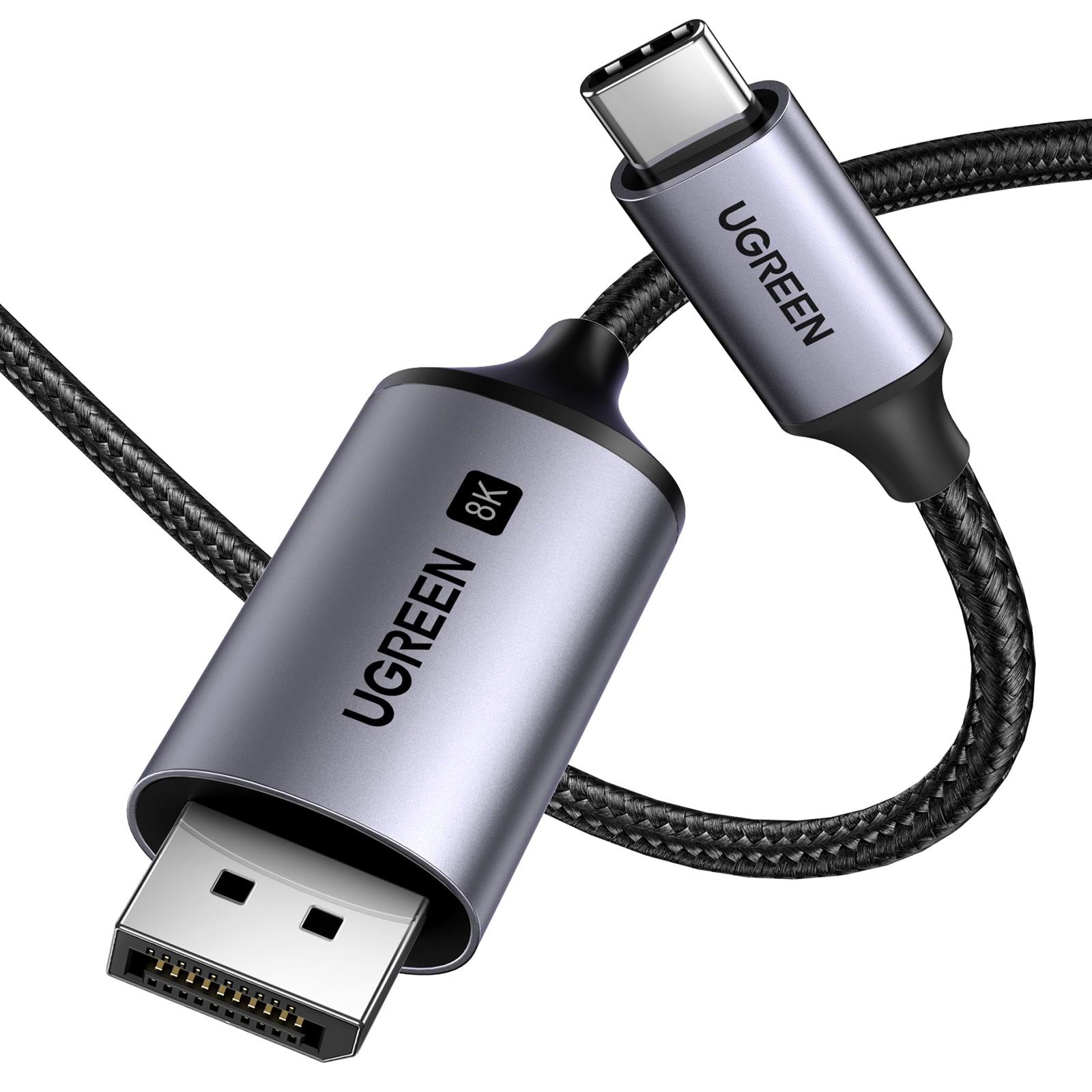 UGREEN USB-C to DisplayPort 8K Cable 2m Skærmkabel 25158-UG