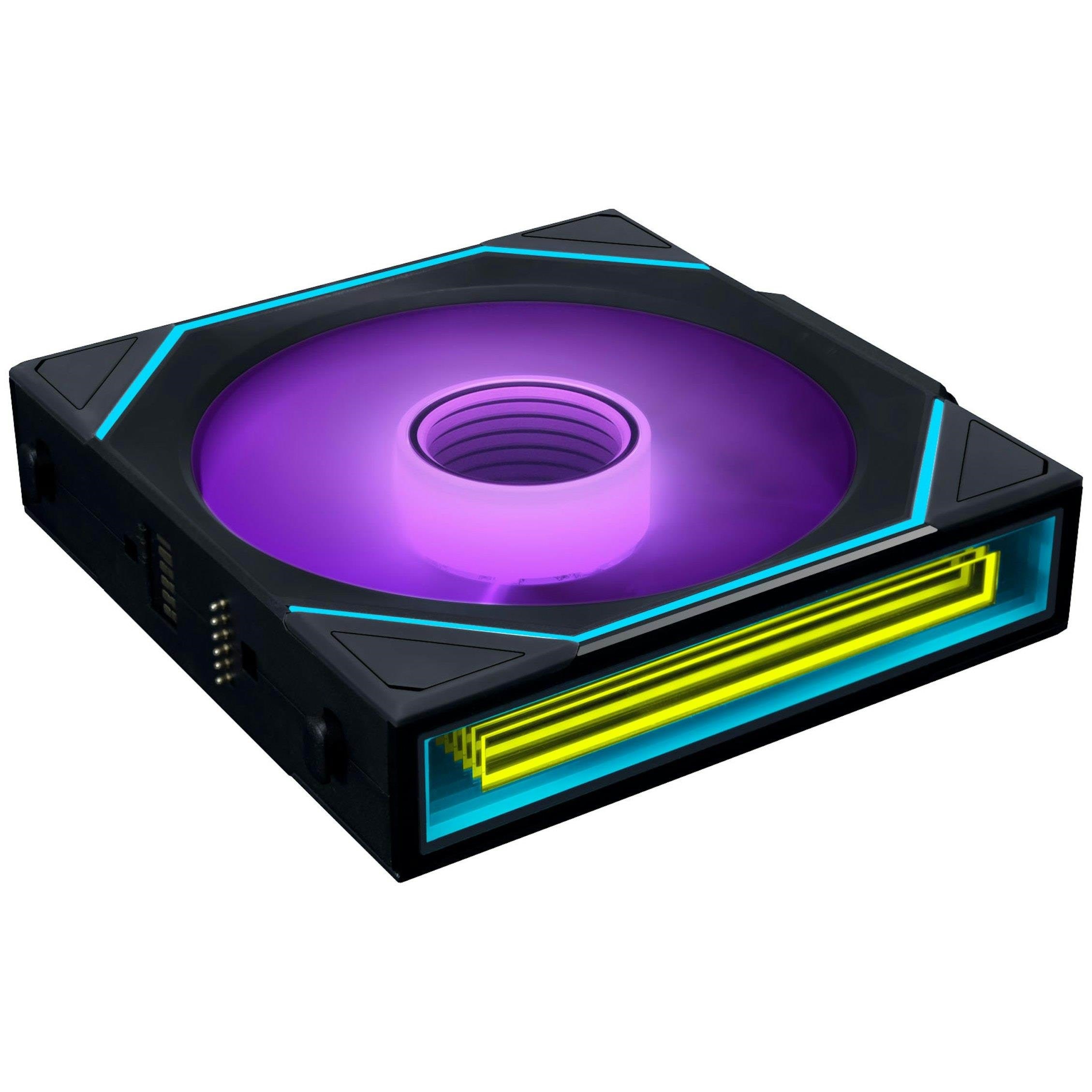 Lian Li UNI FAN SL INF Wireless Reverse Black - 120mm - Kabinet køler - 120mm - Sort med RGB LED lys - 30 dBA