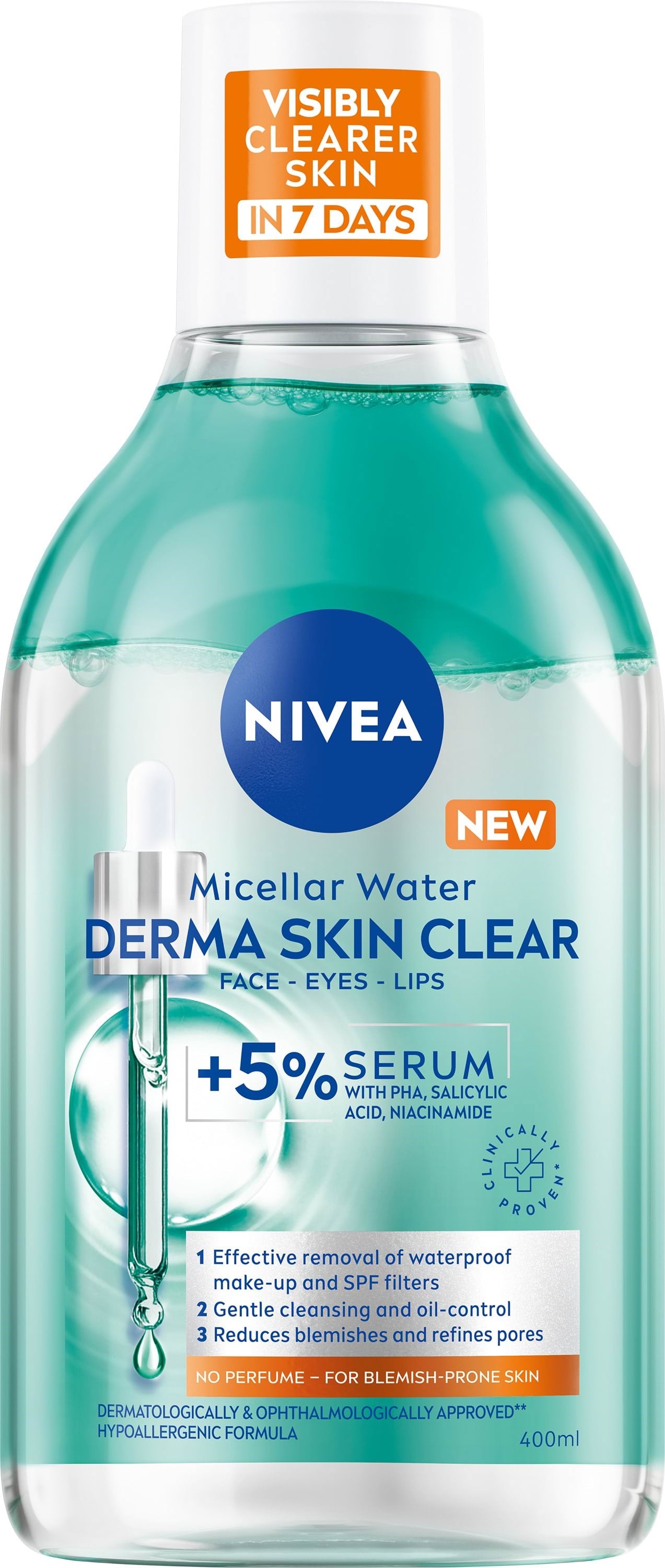 Nivea DERMA Skin Clear Serum-Infused Micellar Water 400ml Ansigtspleje 4006000173313