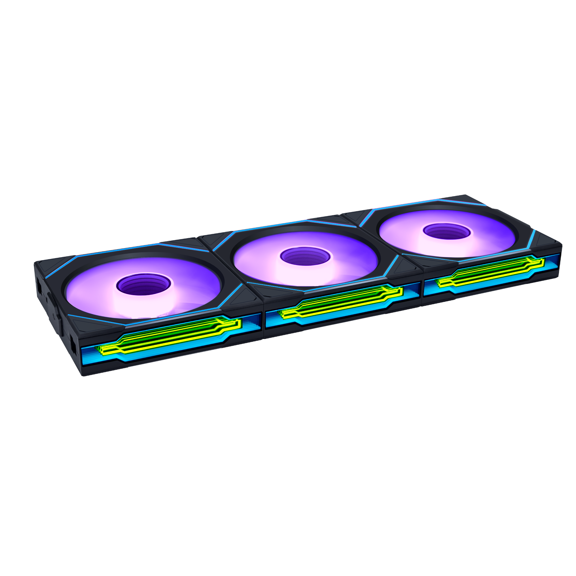 Lian Li UNI FAN SL INF Wireless 3 pack Black - 120mm - Kabinet køler - 120mm - Sort med RGB LED lys - 30 dBA Kabinetkøler G99.12SLIN1W3B.00