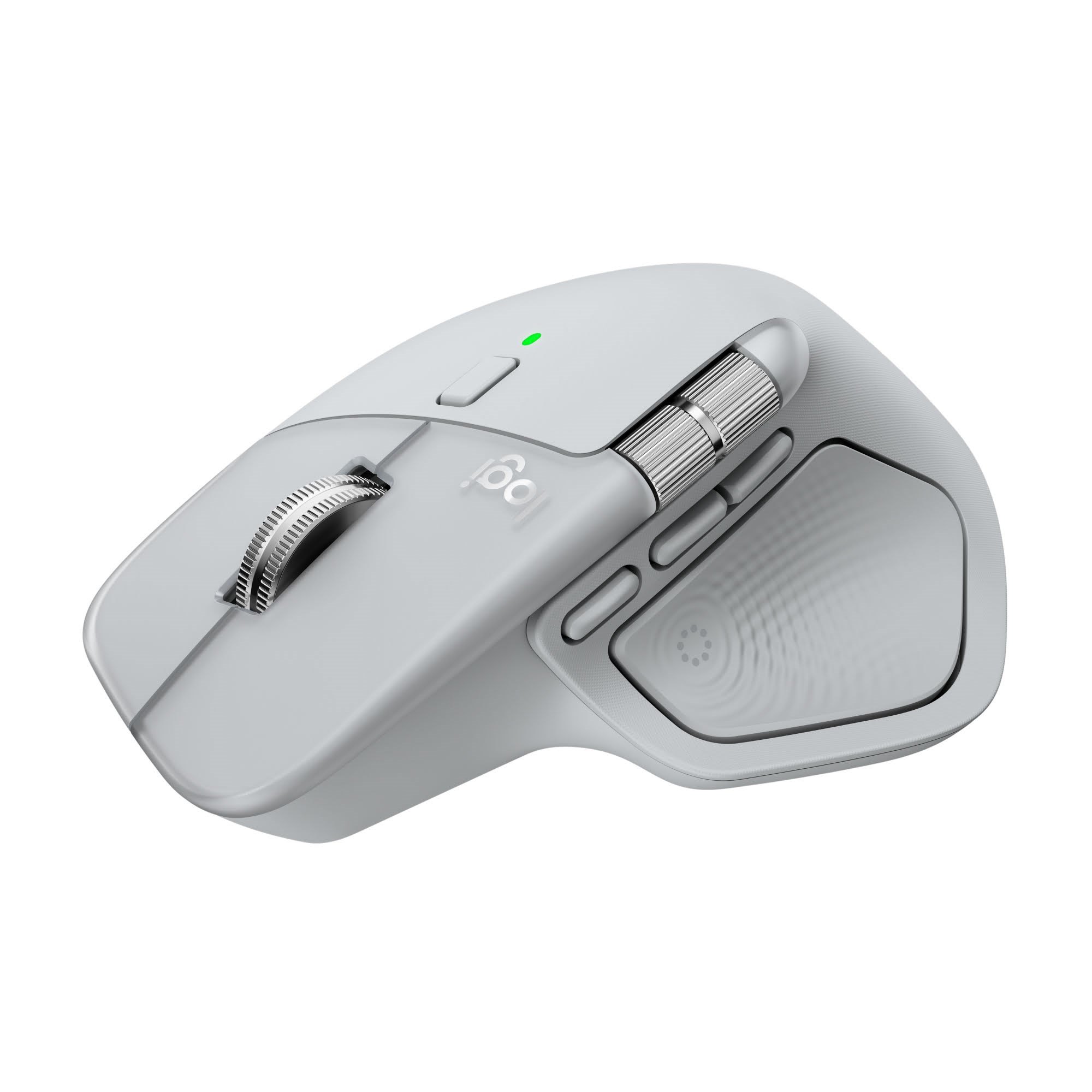 Logitech MX Master 4 for MAC (Pale Grey) - Ergonomisk mus - Laser - 8 knapper - Hvid