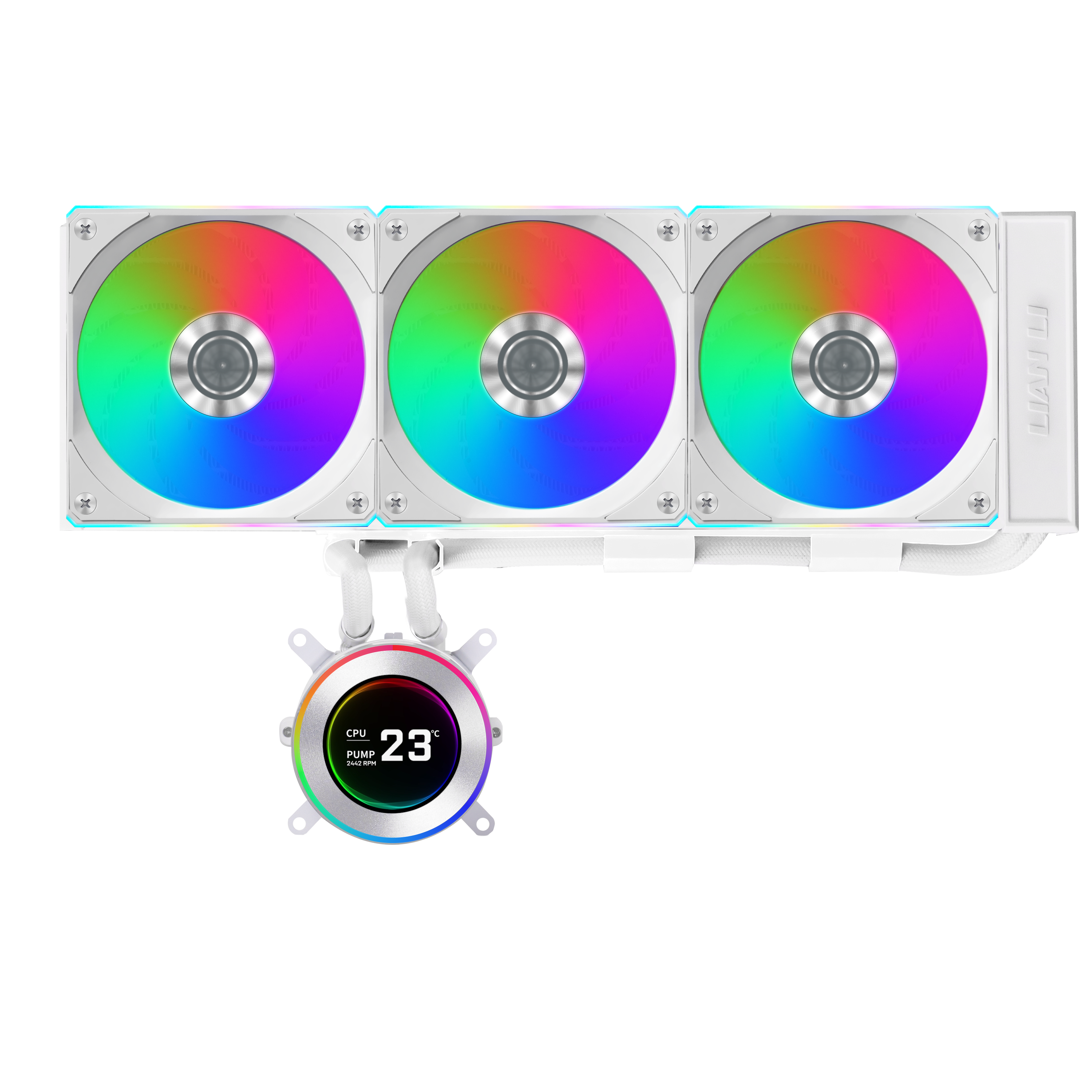Lian Li Hydroshift II LCD-C 360CL White - CPU Vandkøling - Max 28 dBA Cpu Køler Hvid med RGB G89.GHS2LCD36RW.00
