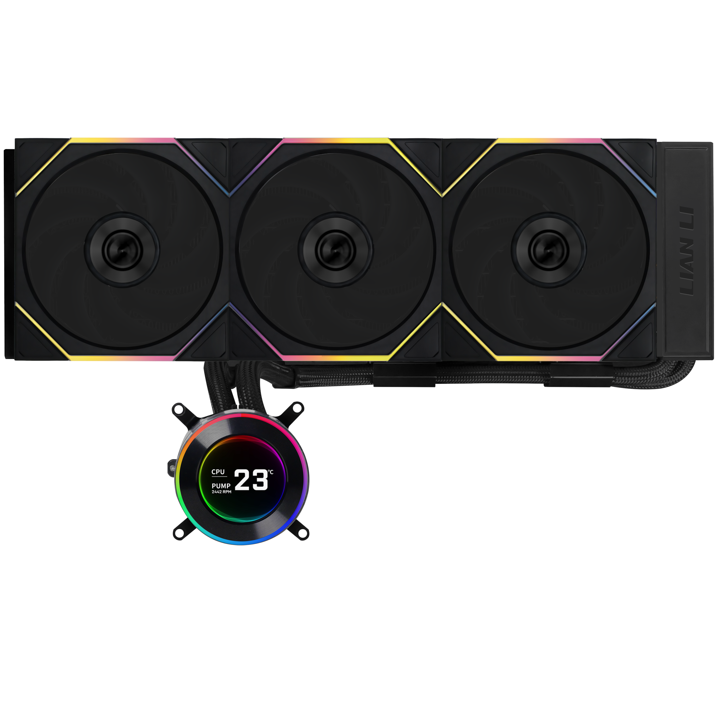 Lian Li Hydroshift II LCD-C 360TL Wireless Black - CPU Vandkøling - Max 28 dBA